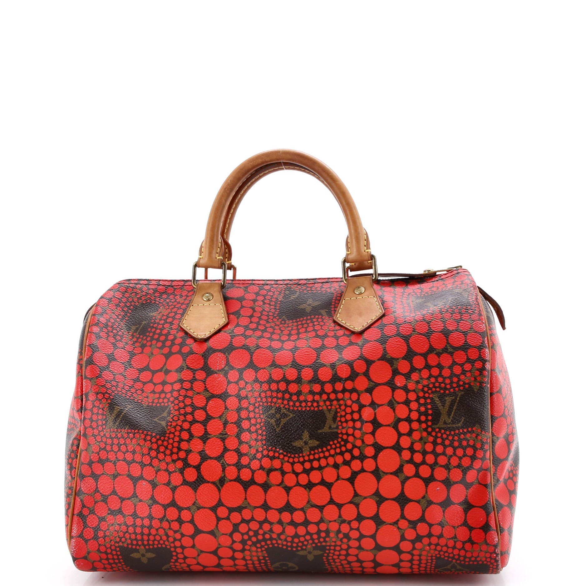 Speedy Handbag Limited Edition Kusama Town Monogram Canvas 30