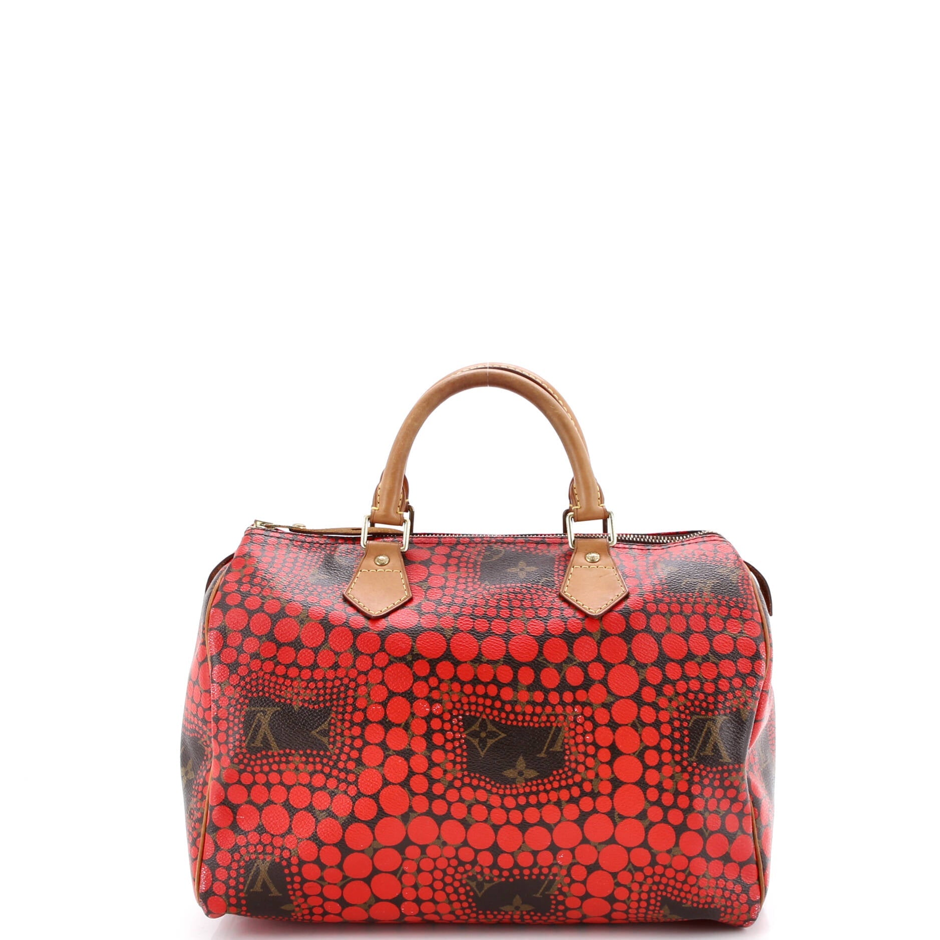 Speedy Handbag Limited Edition Kusama Town Monogram Canvas 30