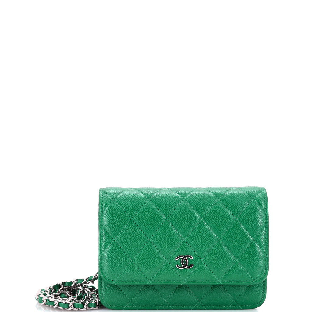 Wallet on Chain Quilted Caviar Mini