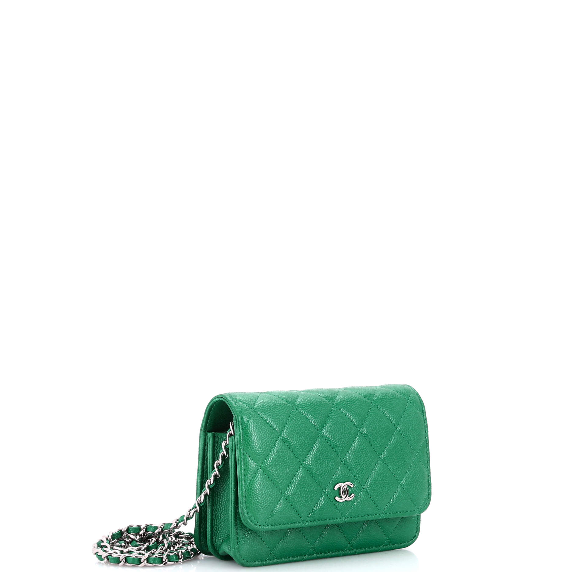 Wallet on Chain Quilted Caviar Mini