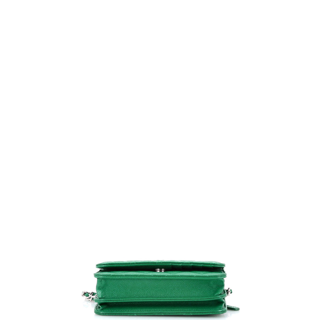 Wallet on Chain Quilted Caviar Mini