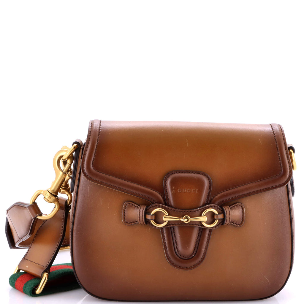 Lady Web Shoulder Bag Leather Medium