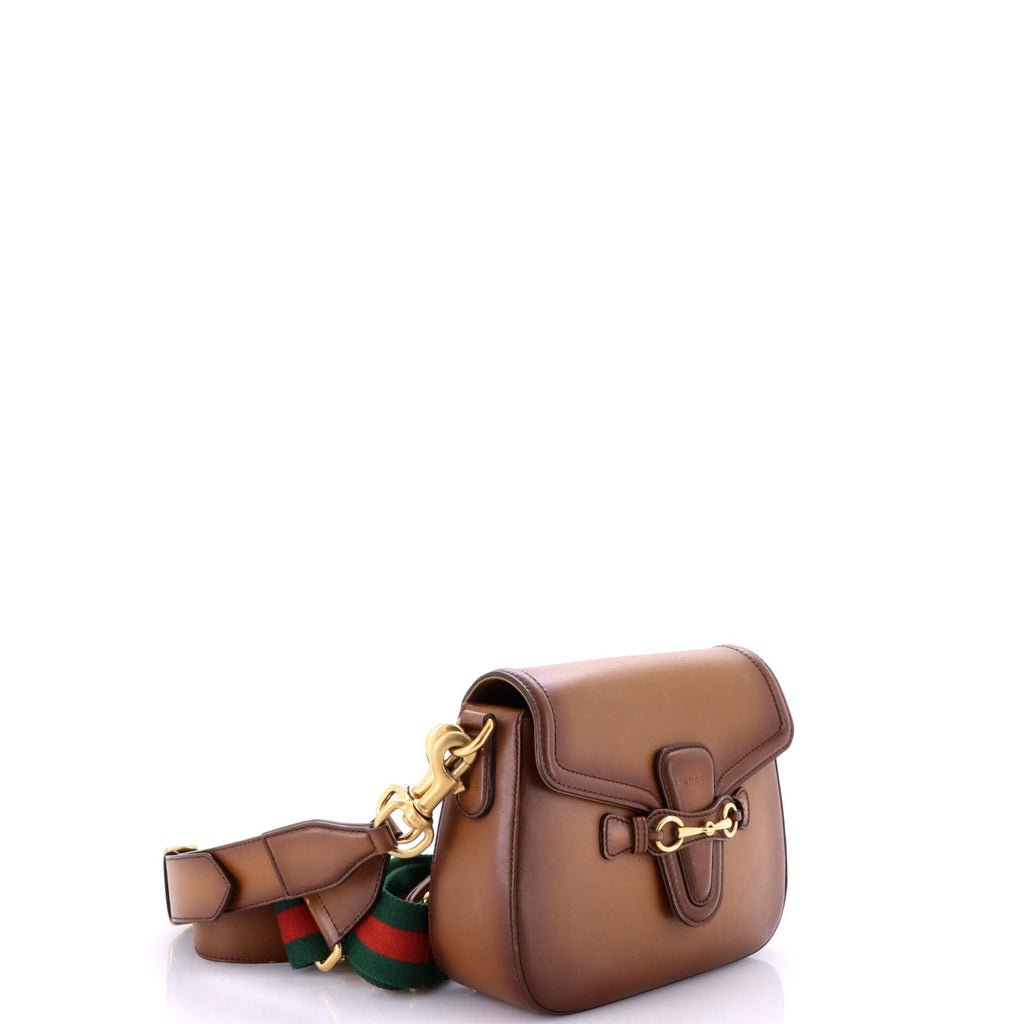 Lady Web Shoulder Bag Leather Medium