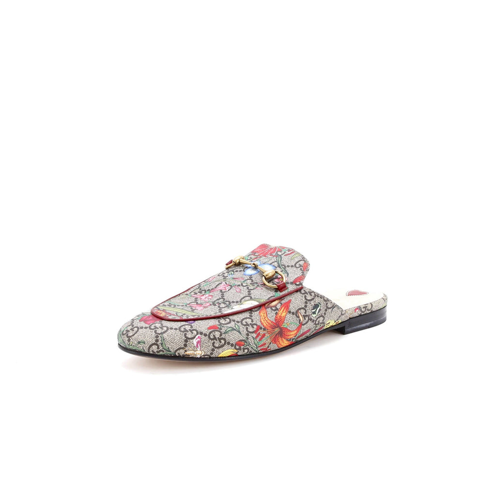 Women's Princetown Mules Flora GG Coated Canvas