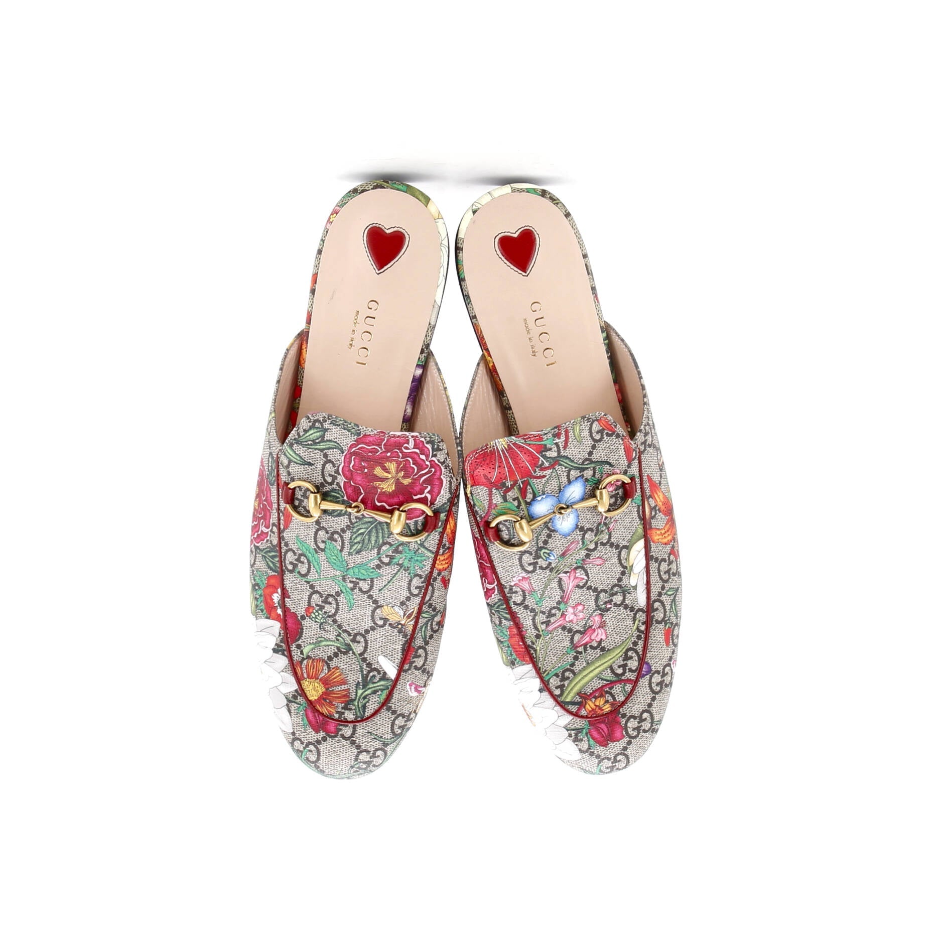 Women's Princetown Mules Flora GG Coated Canvas