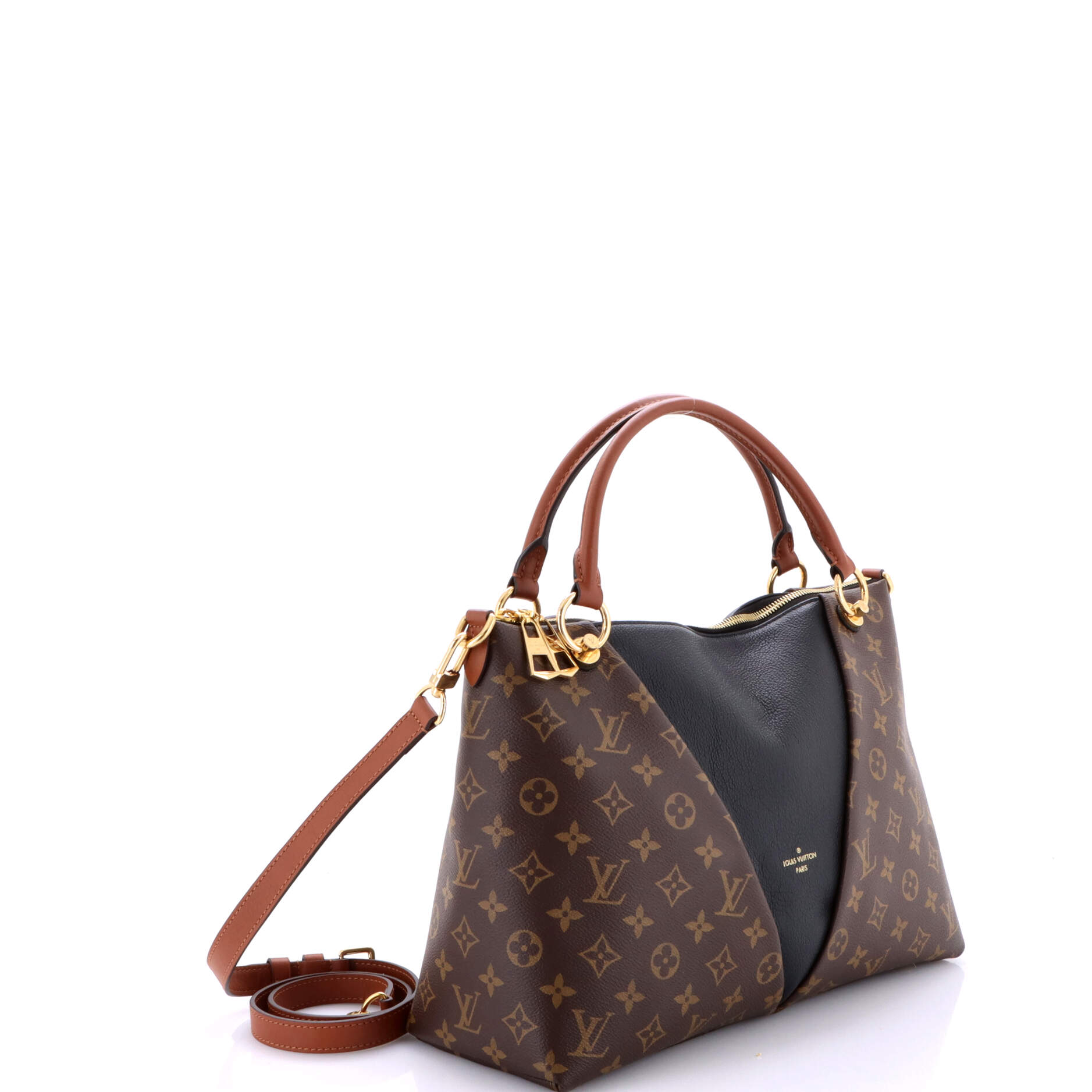V Tote Monogram Canvas and Leather MM