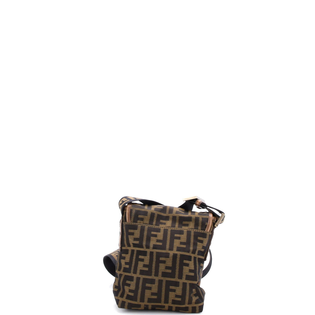 Vintage FF Flap Messenger Bag Zucca Canvas Mini
