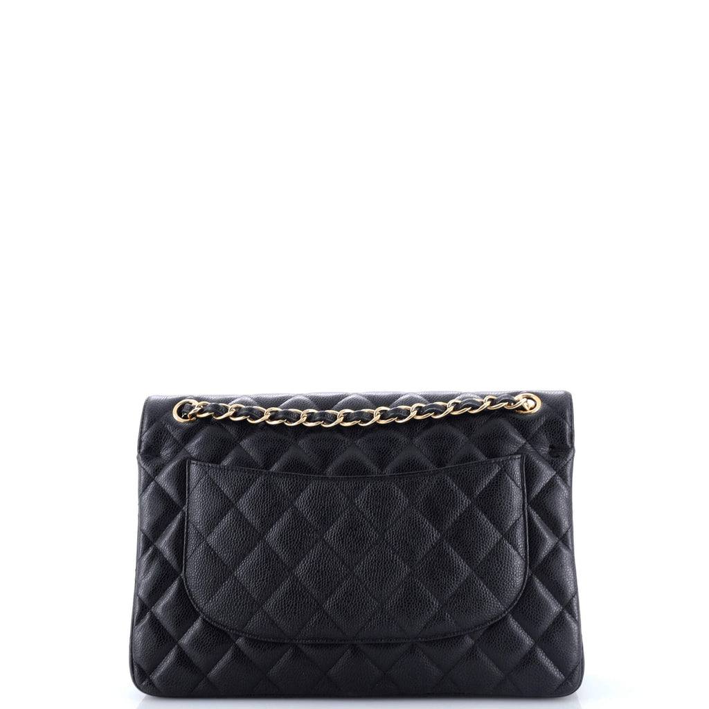 Classic Double Flap Bag Quilted Caviar Jumbo