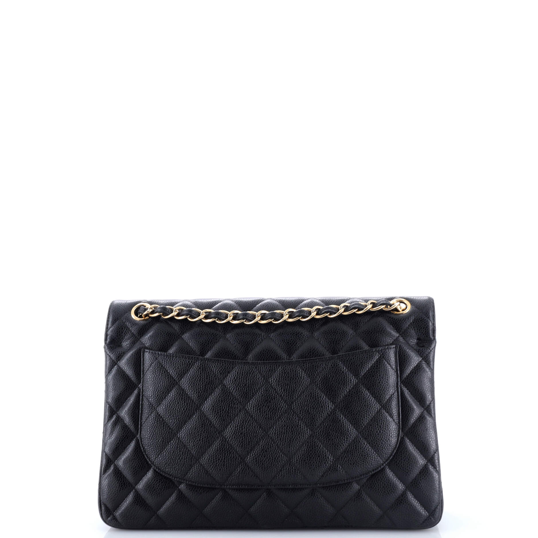 Classic Double Flap Bag Quilted Caviar Jumbo
