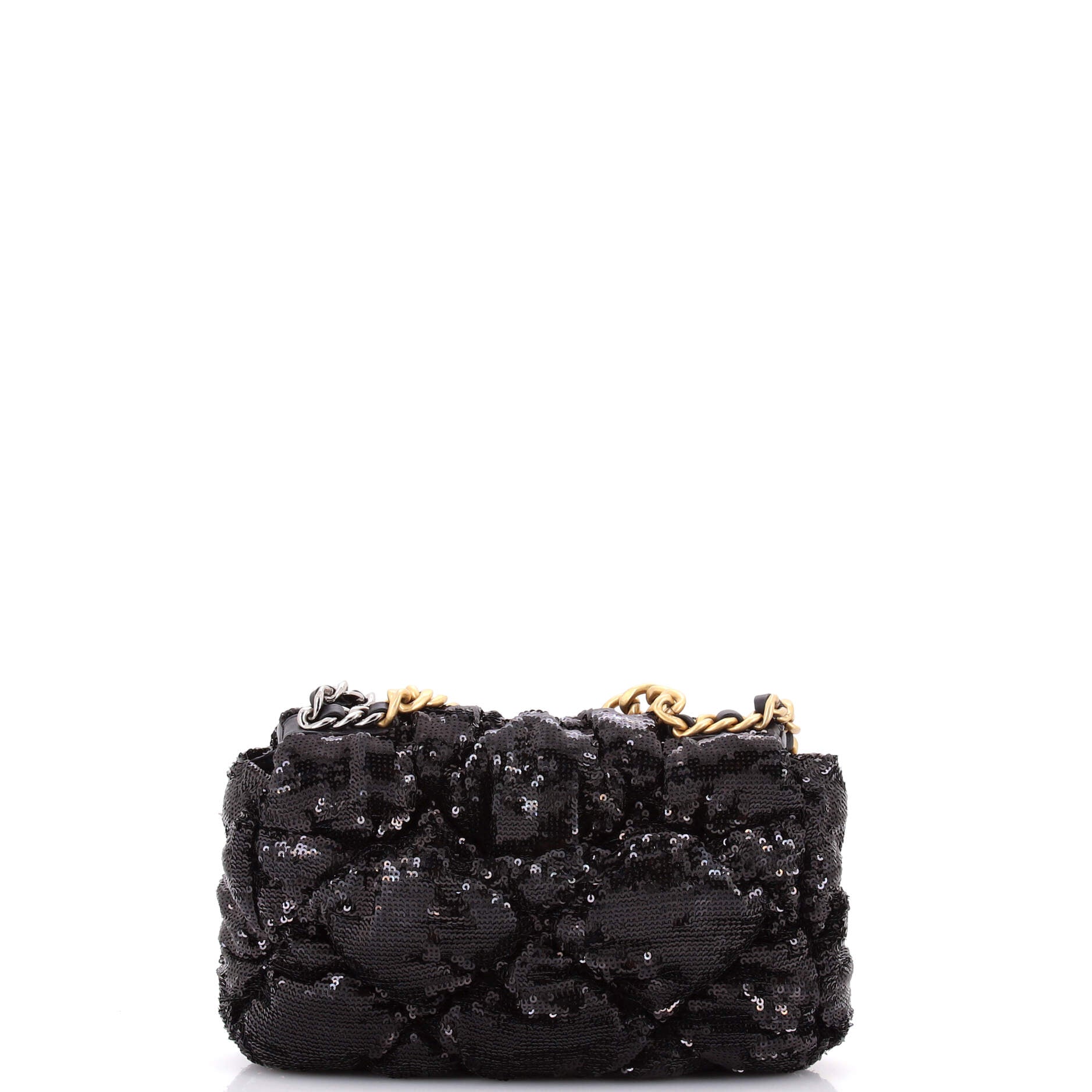 19 Flap Bag Quilted Sequins Medium