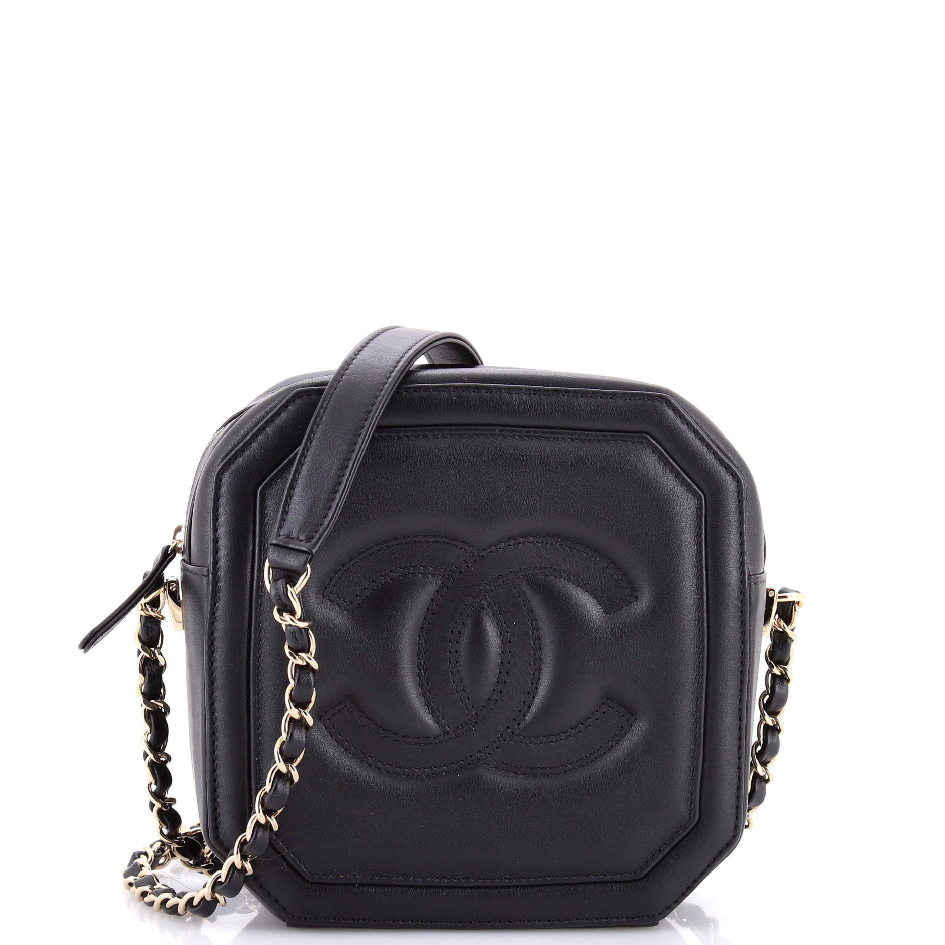 Timeless CC Octagon Camera Case Quilted Lambskin Mini