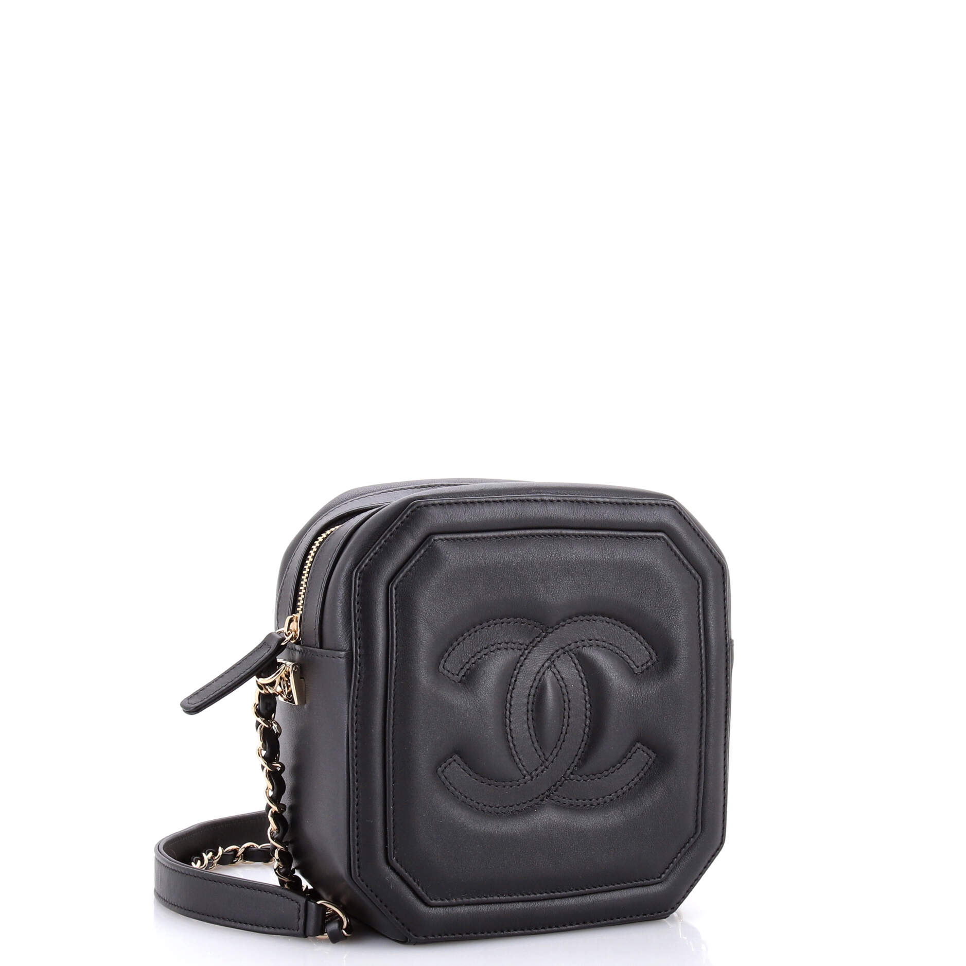 Timeless CC Octagon Camera Case Quilted Lambskin Mini