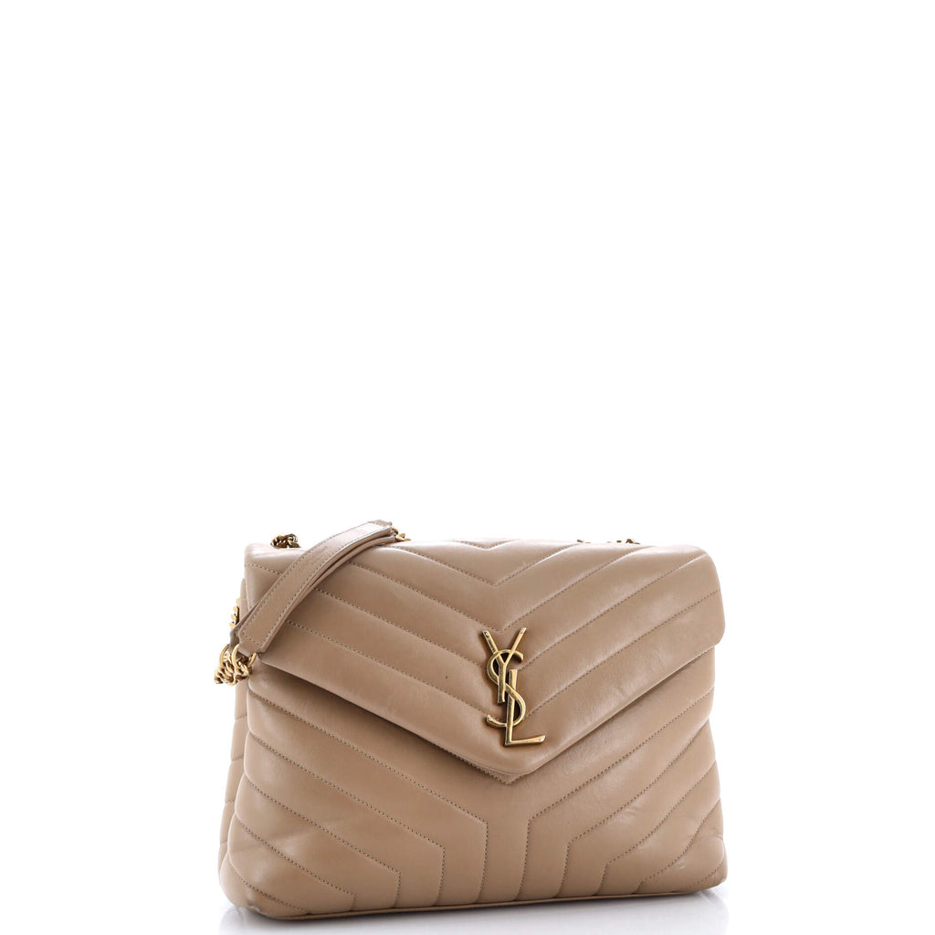 Loulou Shoulder Bag Matelasse Chevron Leather Medium