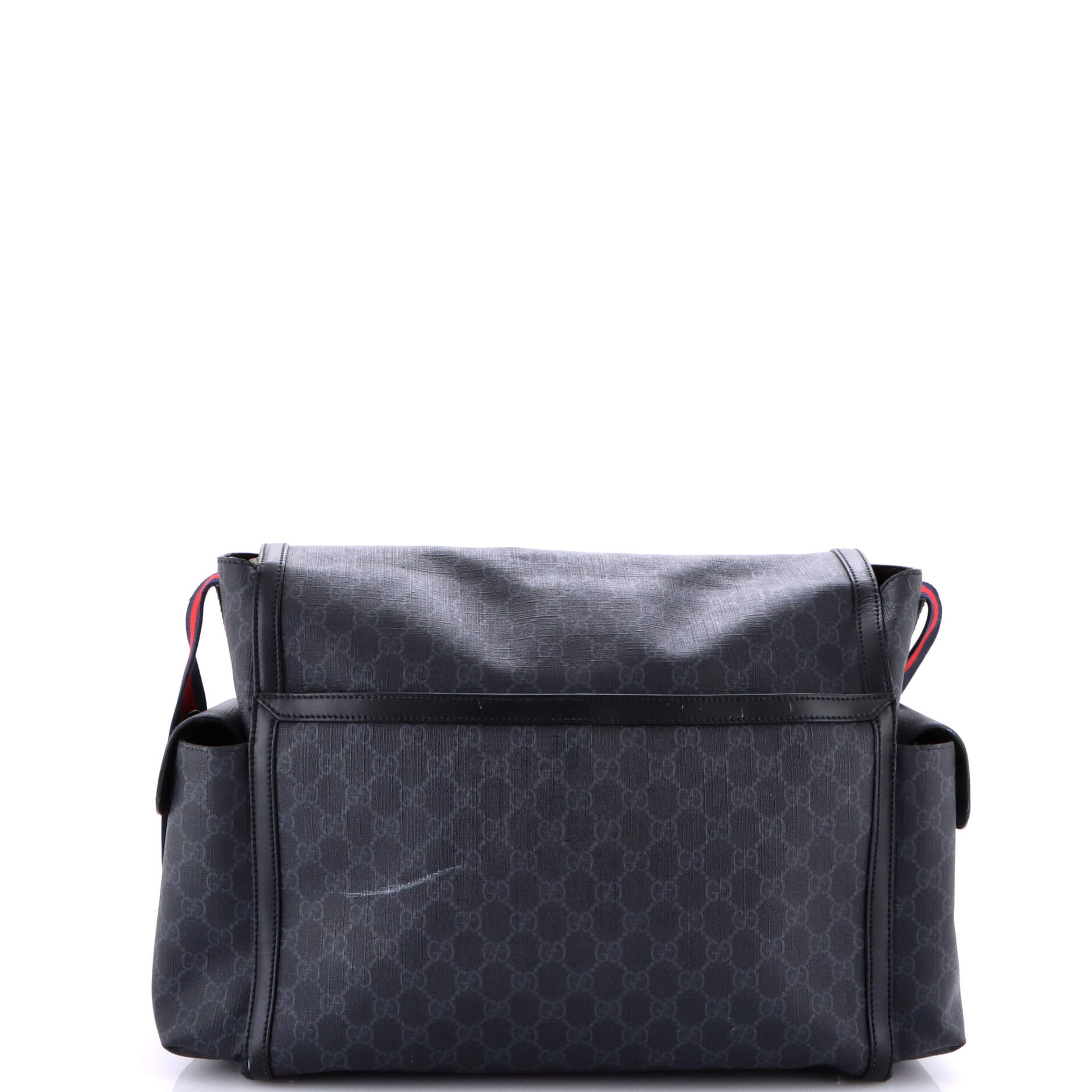 Web Strap Diaper Bag GG Coated Canvas Small