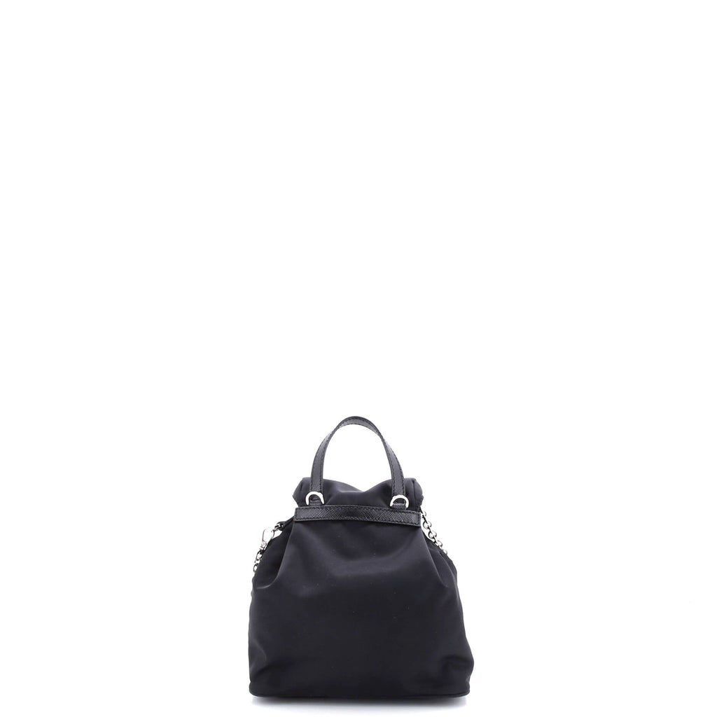 Convertible Chain Backpack Tessuto Mini