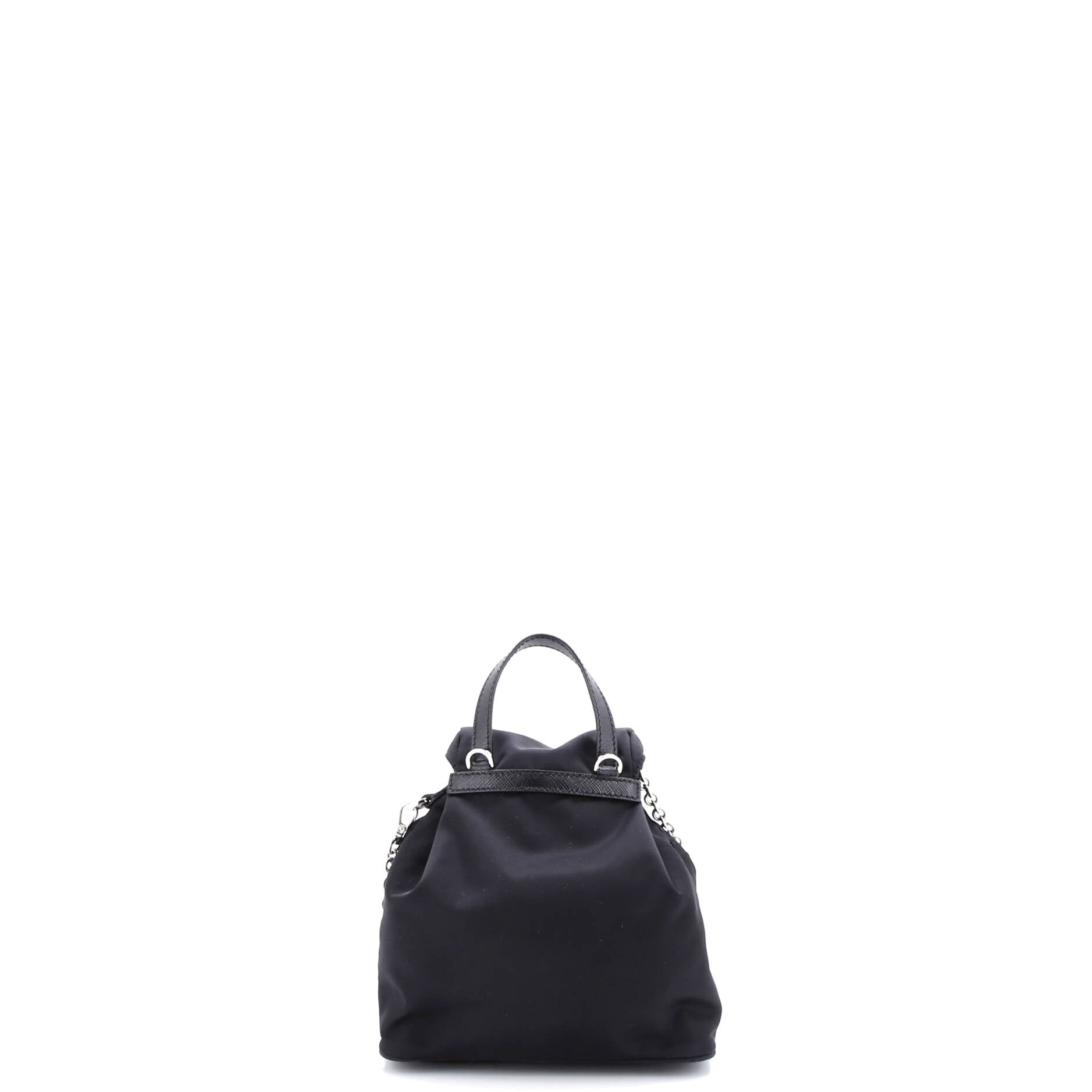 Convertible Chain Backpack Tessuto Mini