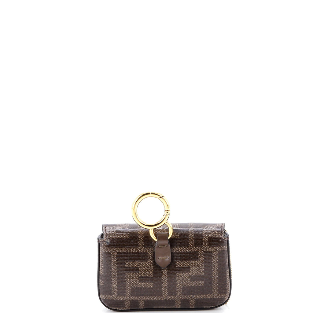 Chain Baguette Charm Bag Zucca Coated Canvas Nano
