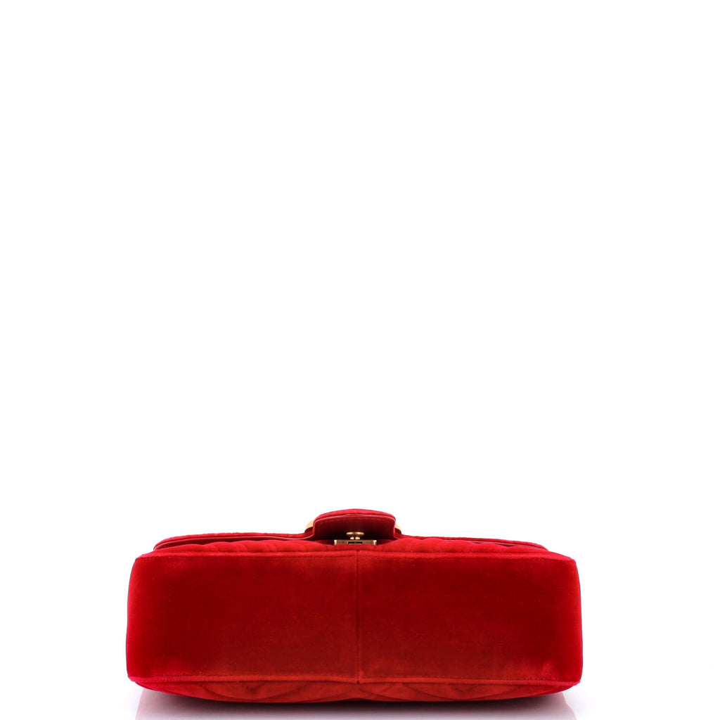 GG Marmont Flap Bag Matelasse Velvet Small