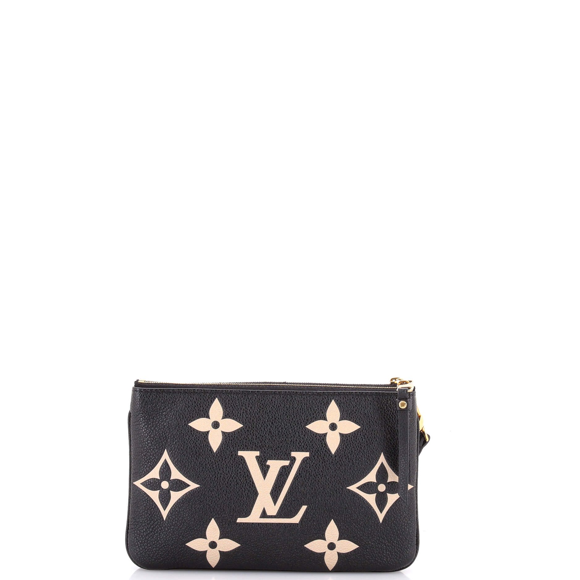 Double Zip Pochette Bicolor Monogram Empreinte Giant