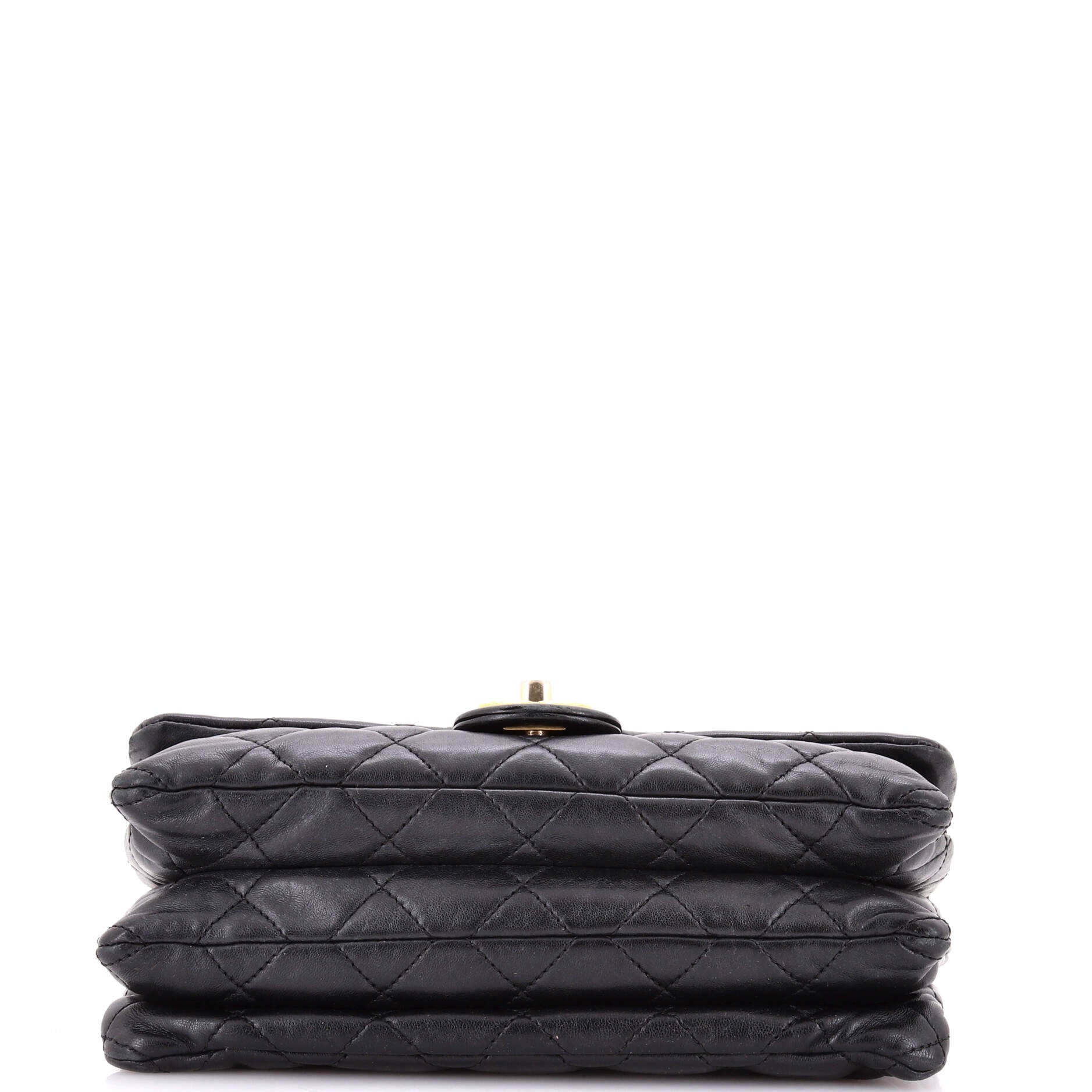 All Slide Long Flap Bag Quilted Lambskin Medium