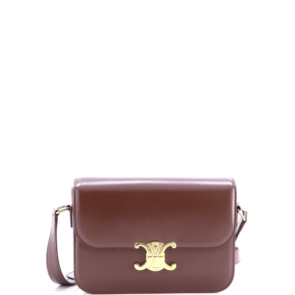 Triomphe Shoulder Bag Smooth Calfskin Large