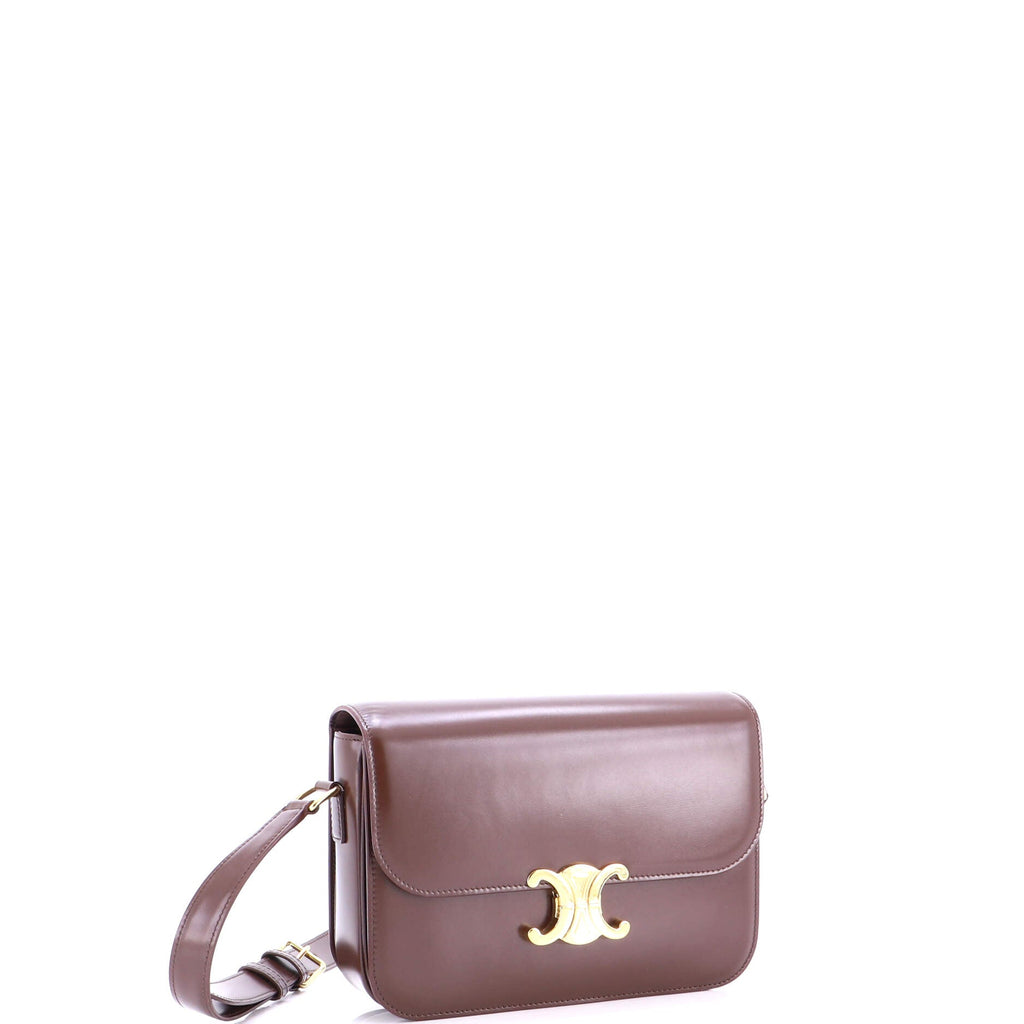 Triomphe Shoulder Bag Smooth Calfskin Large