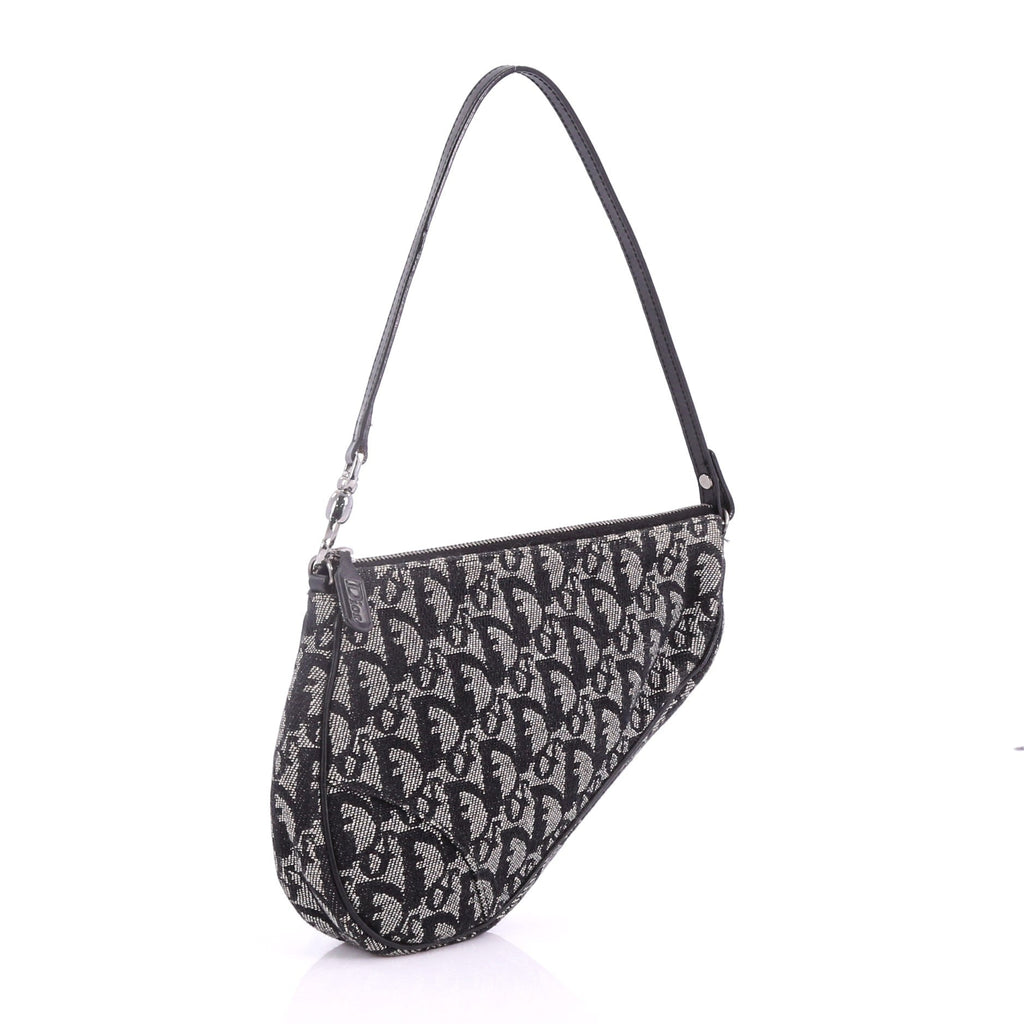 Vintage Saddle Bag Diorissimo Canvas Mini