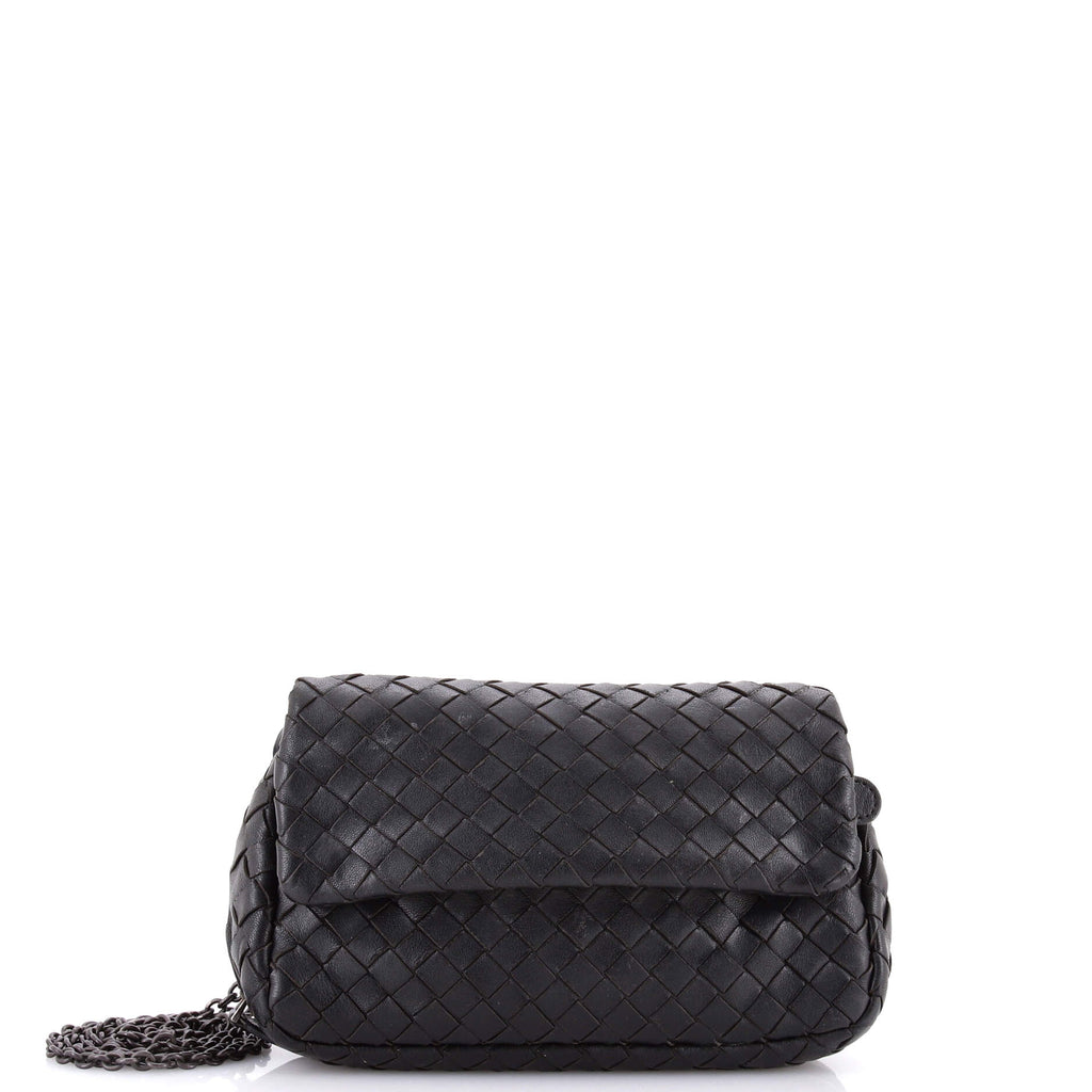 Expandable Chain Crossbody Bag Intrecciato Nappa Small