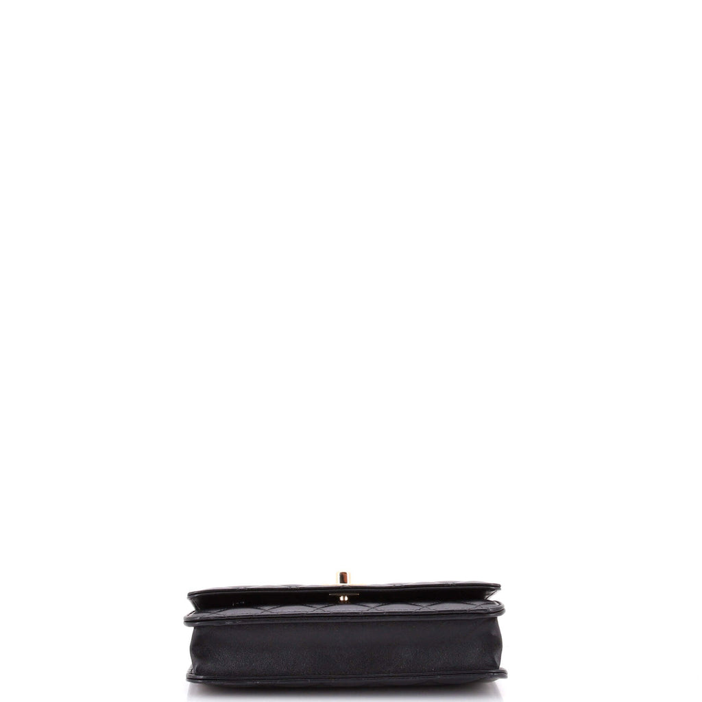 Trendy CC Wallet on Chain Quilted Lambskin
