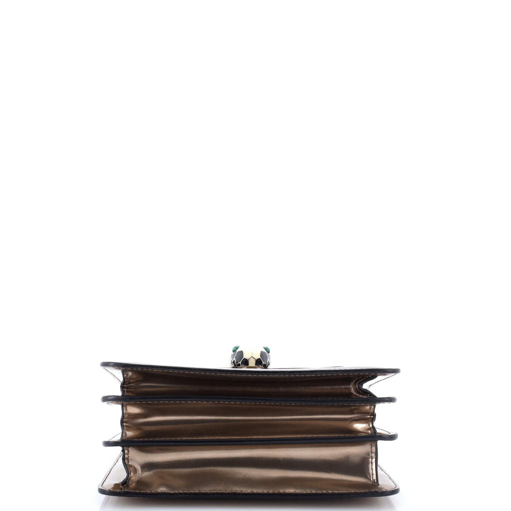 Serpenti Top Handle Bag Patent Small