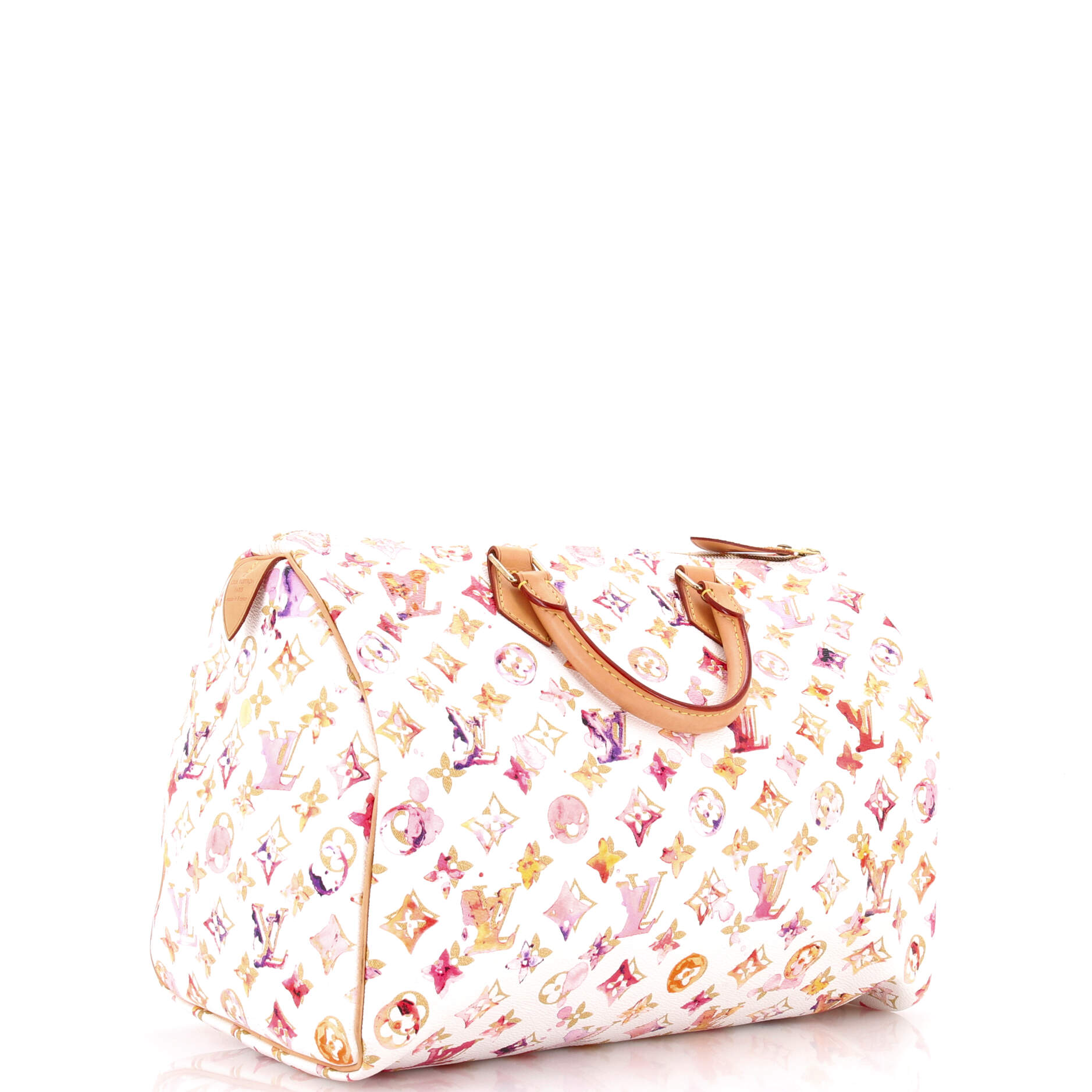 Speedy Handbag Monogram Watercolor Aquarelle 35