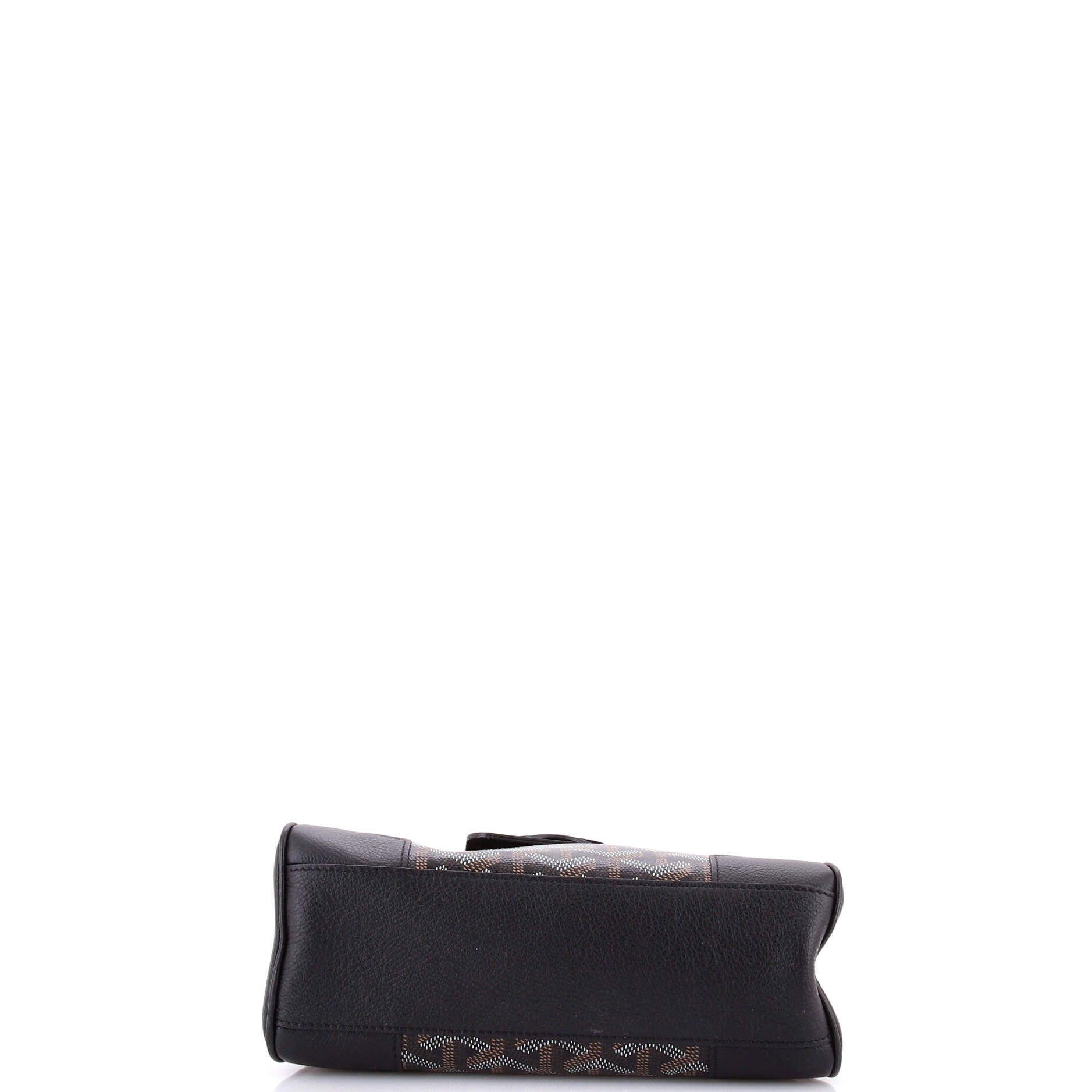 Saigon Top Handle Bag Coated Canvas with Leather Mini