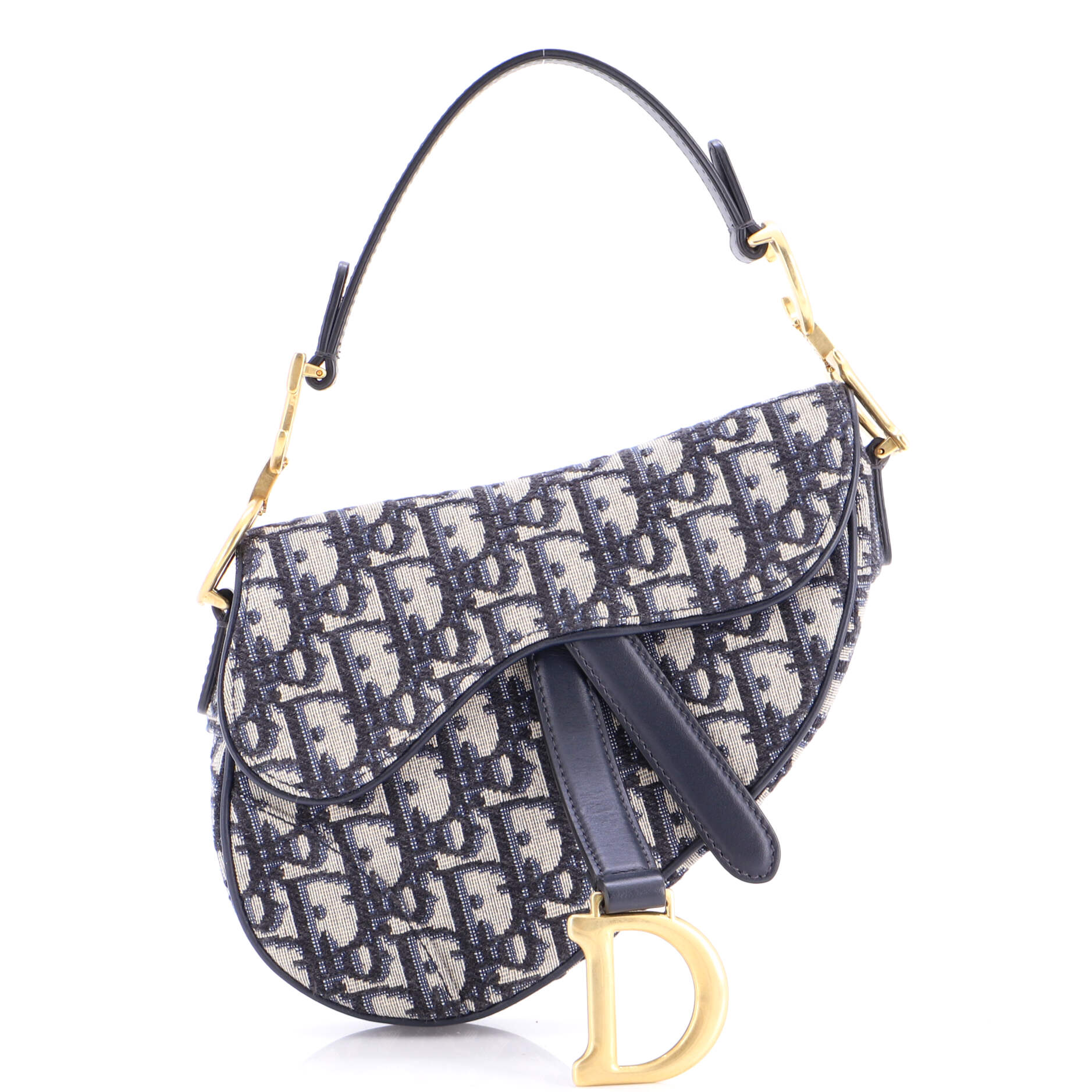 Saddle Handbag Oblique Canvas Mini