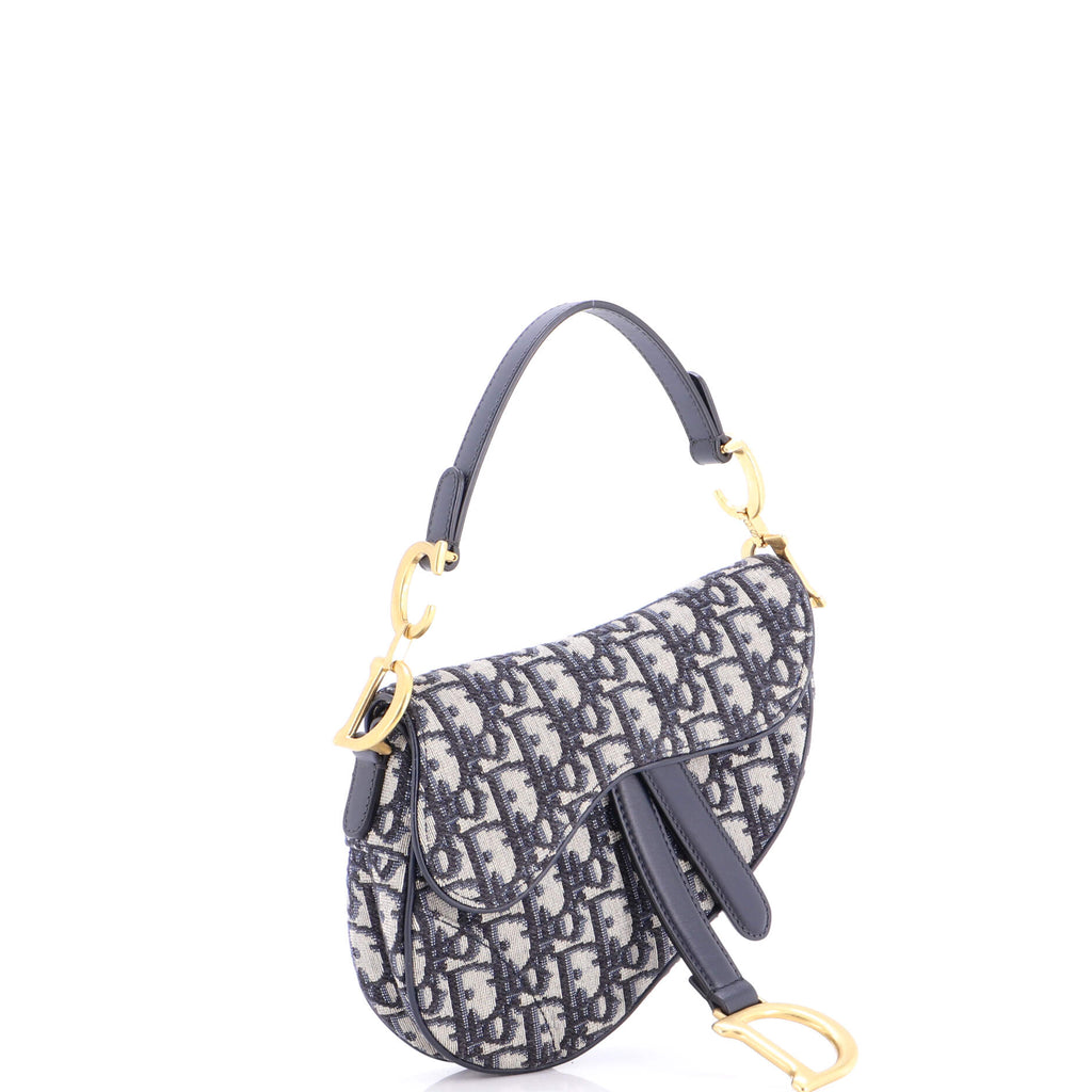 Saddle Handbag Oblique Canvas Mini