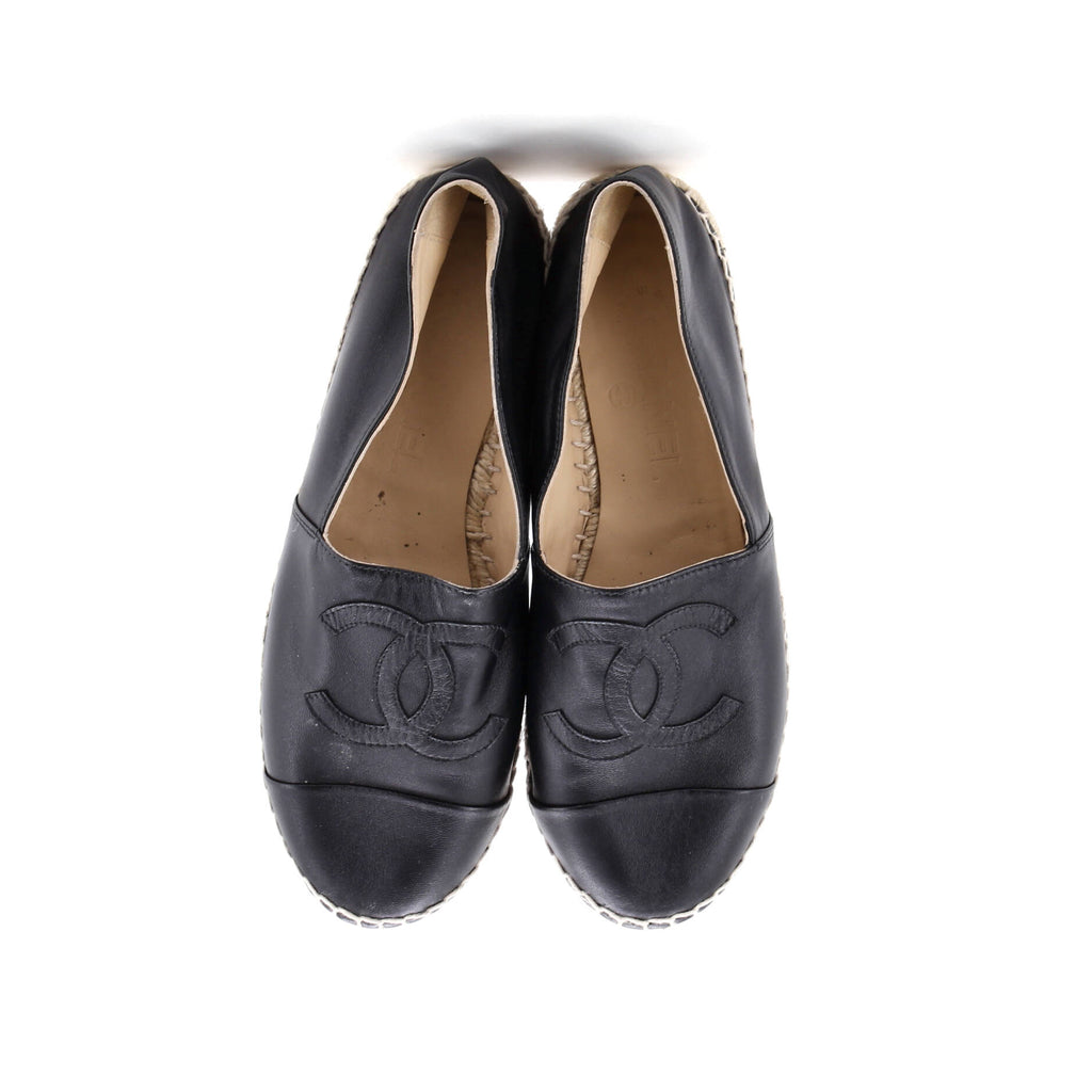 Women's CC Cap Toe Espadrilles Leather