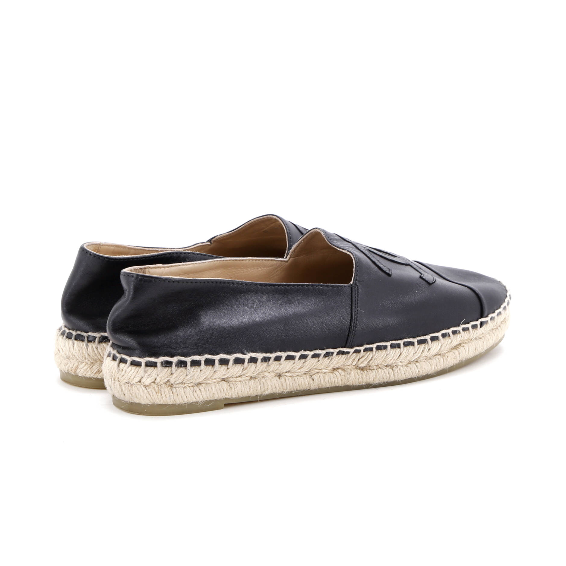 Women's CC Cap Toe Espadrilles Leather