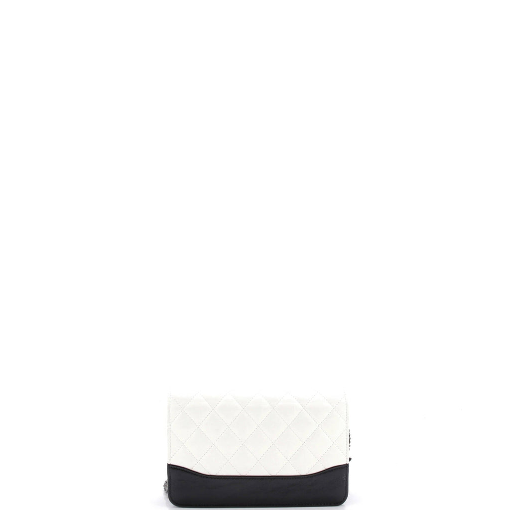 Gabrielle Wallet on Chain Quilted Aged Calfskin