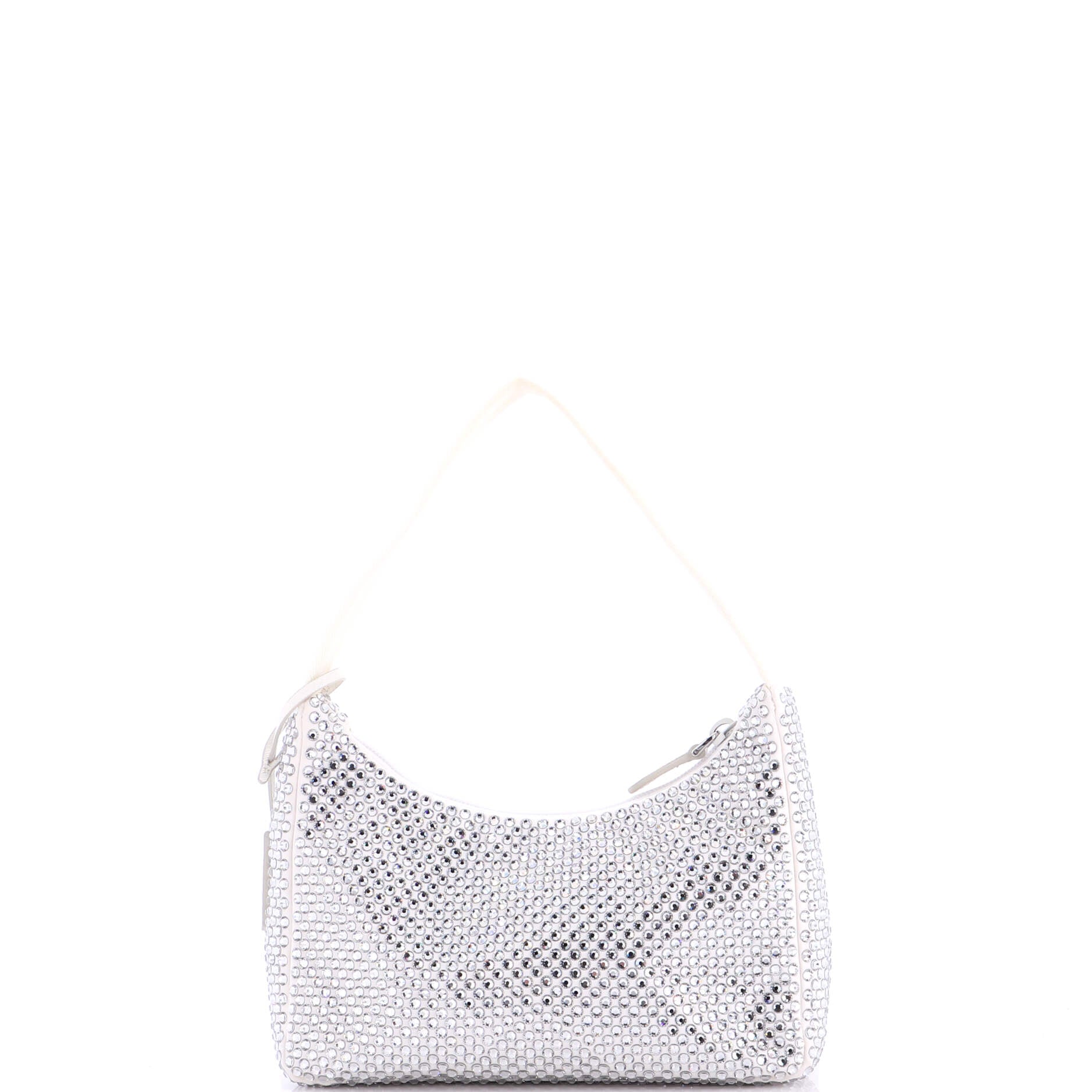 Re-Edition 2000 Hobo Crystal Embellished Satin Mini