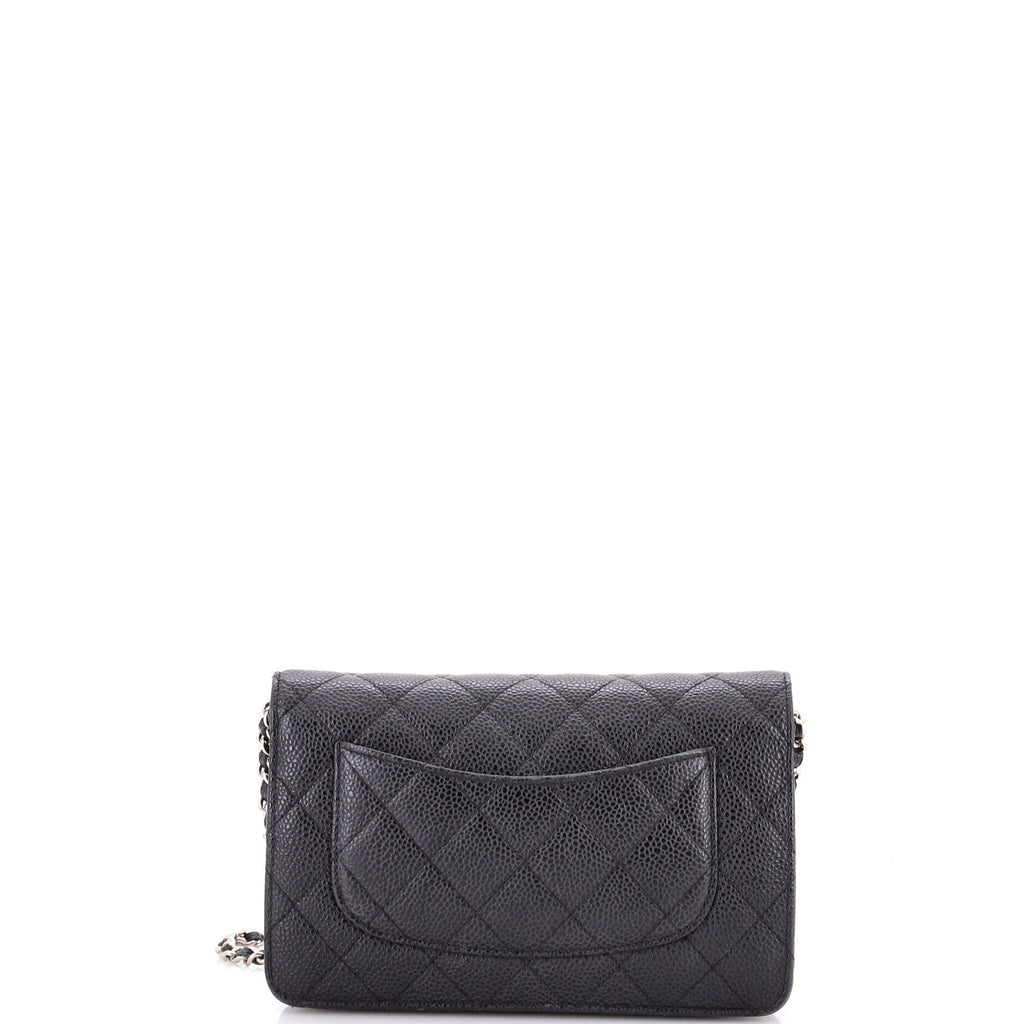 Wallet on Chain Quilted Caviar