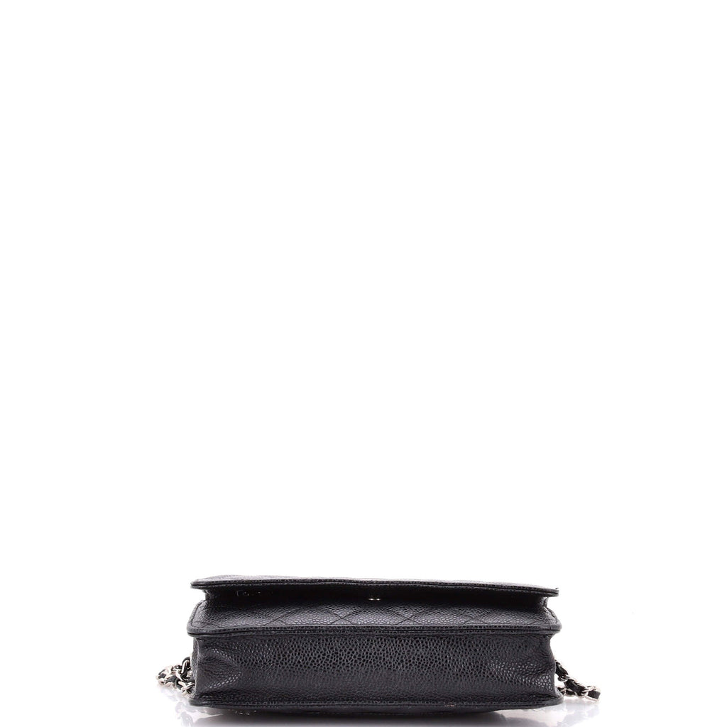 Wallet on Chain Quilted Caviar