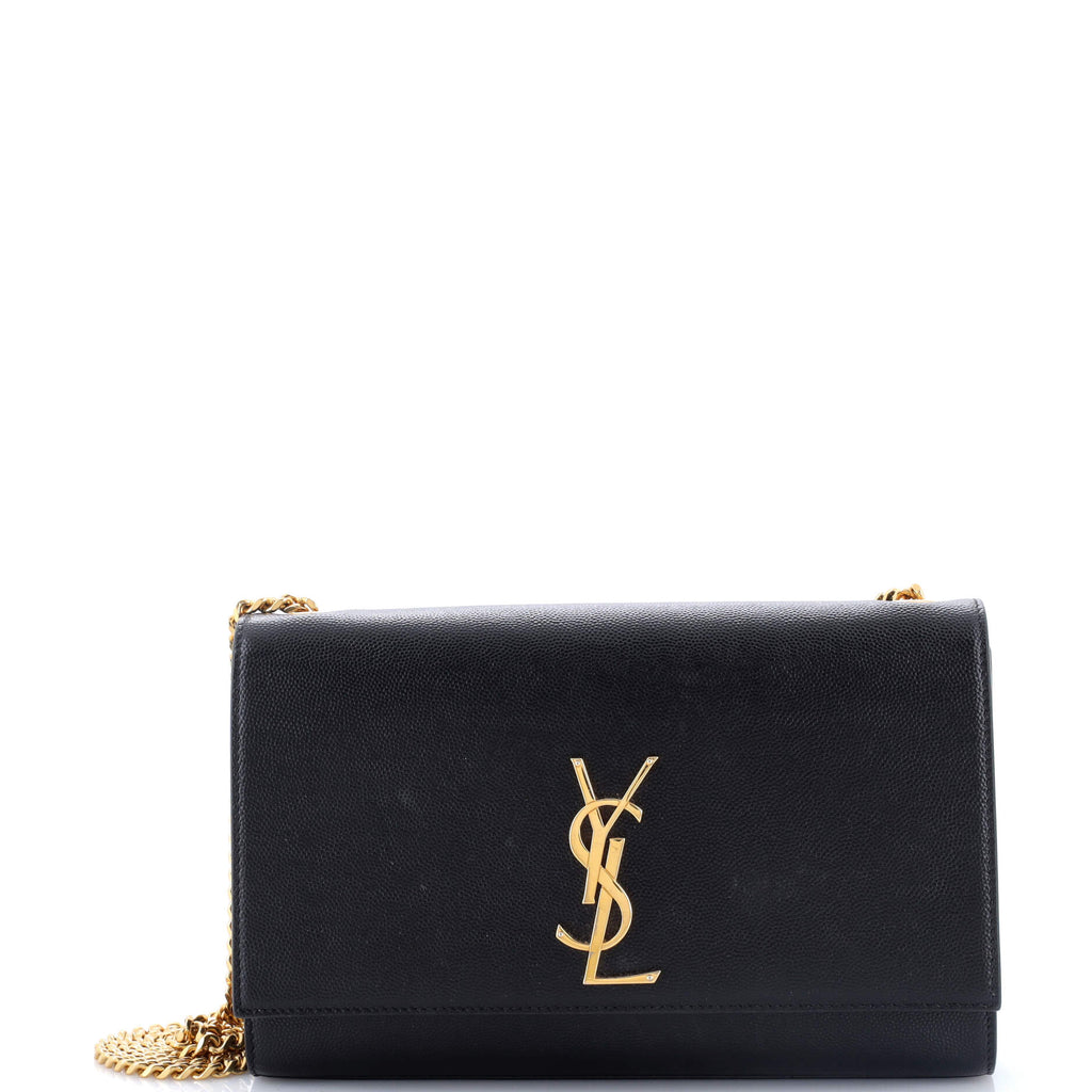 Classic Monogram Crossbody Bag Grainy Leather Medium