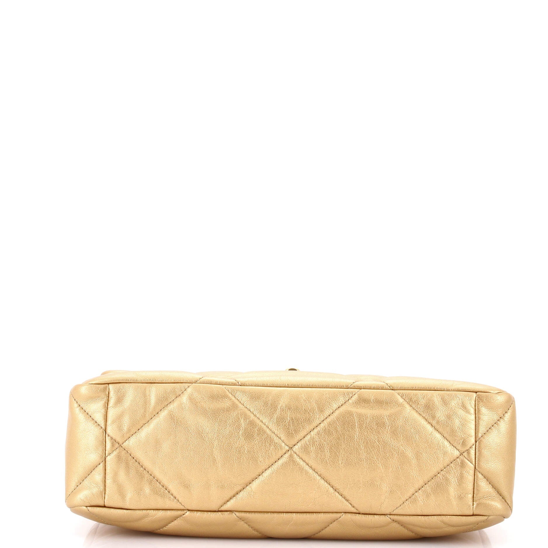 19 Flap Bag Quilted Leather Large