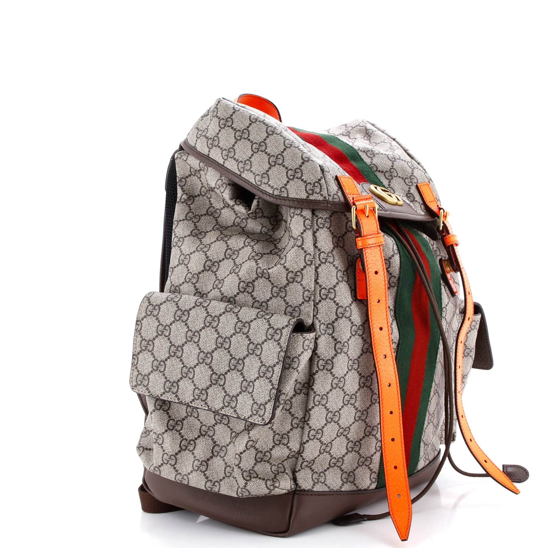 Ophidia Flap Backpack GG Coated Canvas Medium