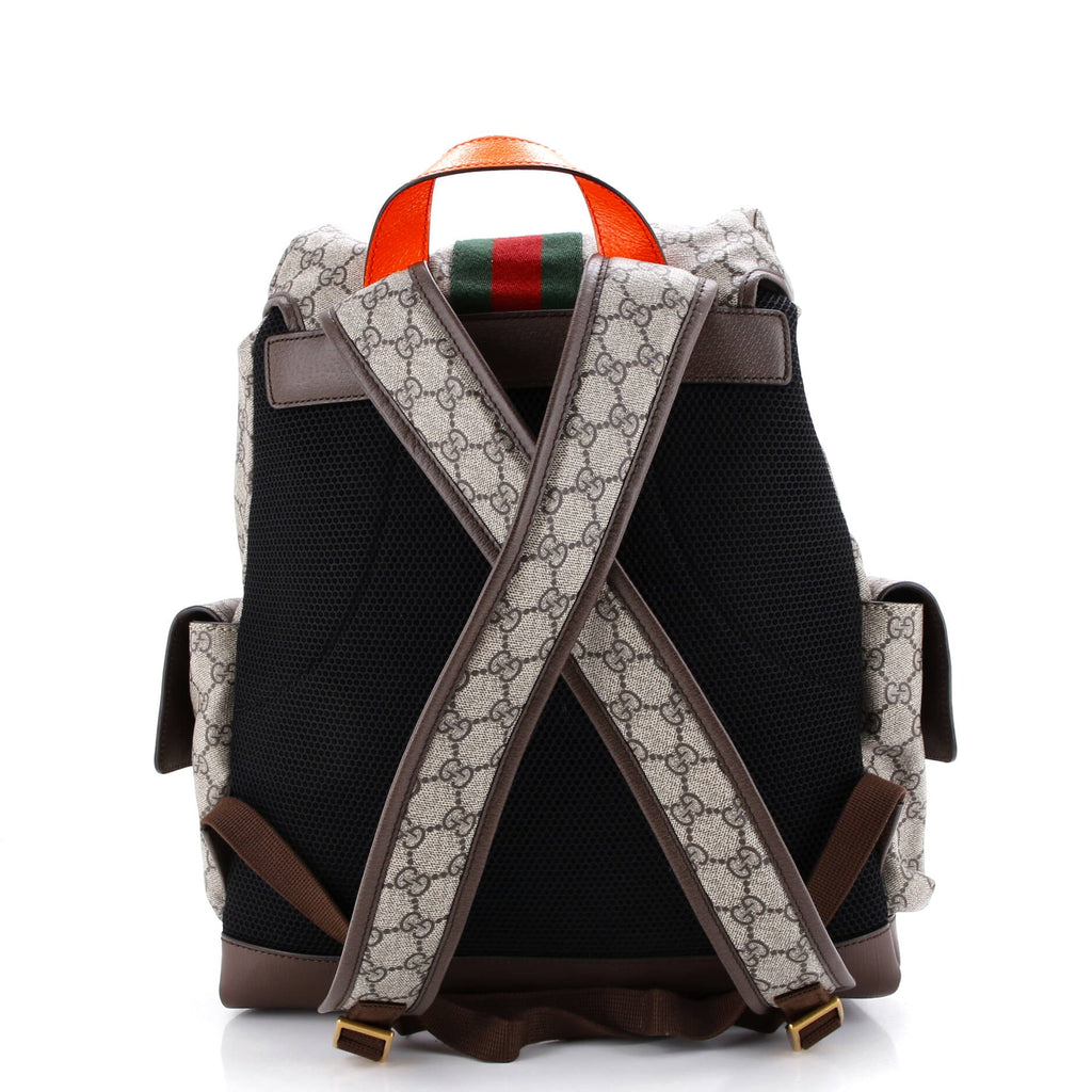 Ophidia Flap Backpack GG Coated Canvas Medium