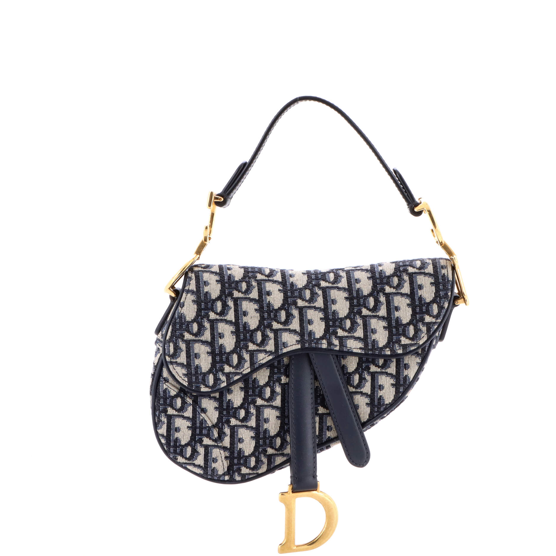 Saddle Handbag Oblique Canvas Mini