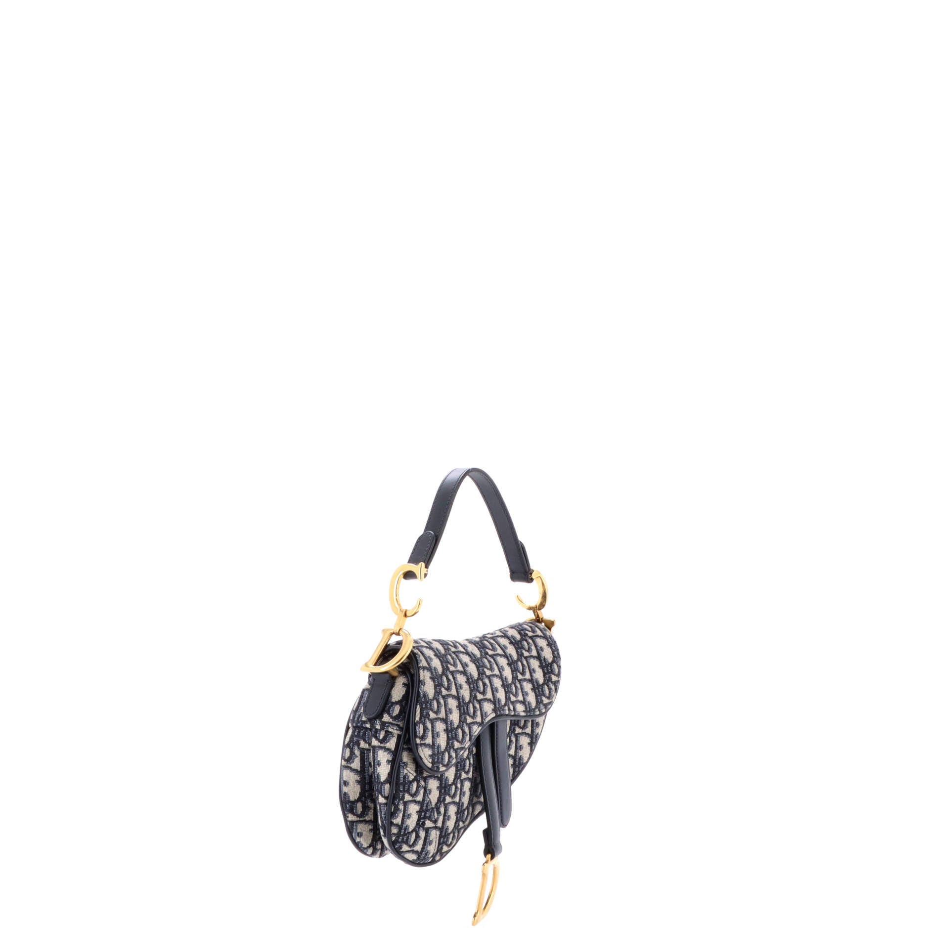 Saddle Handbag Oblique Canvas Mini
