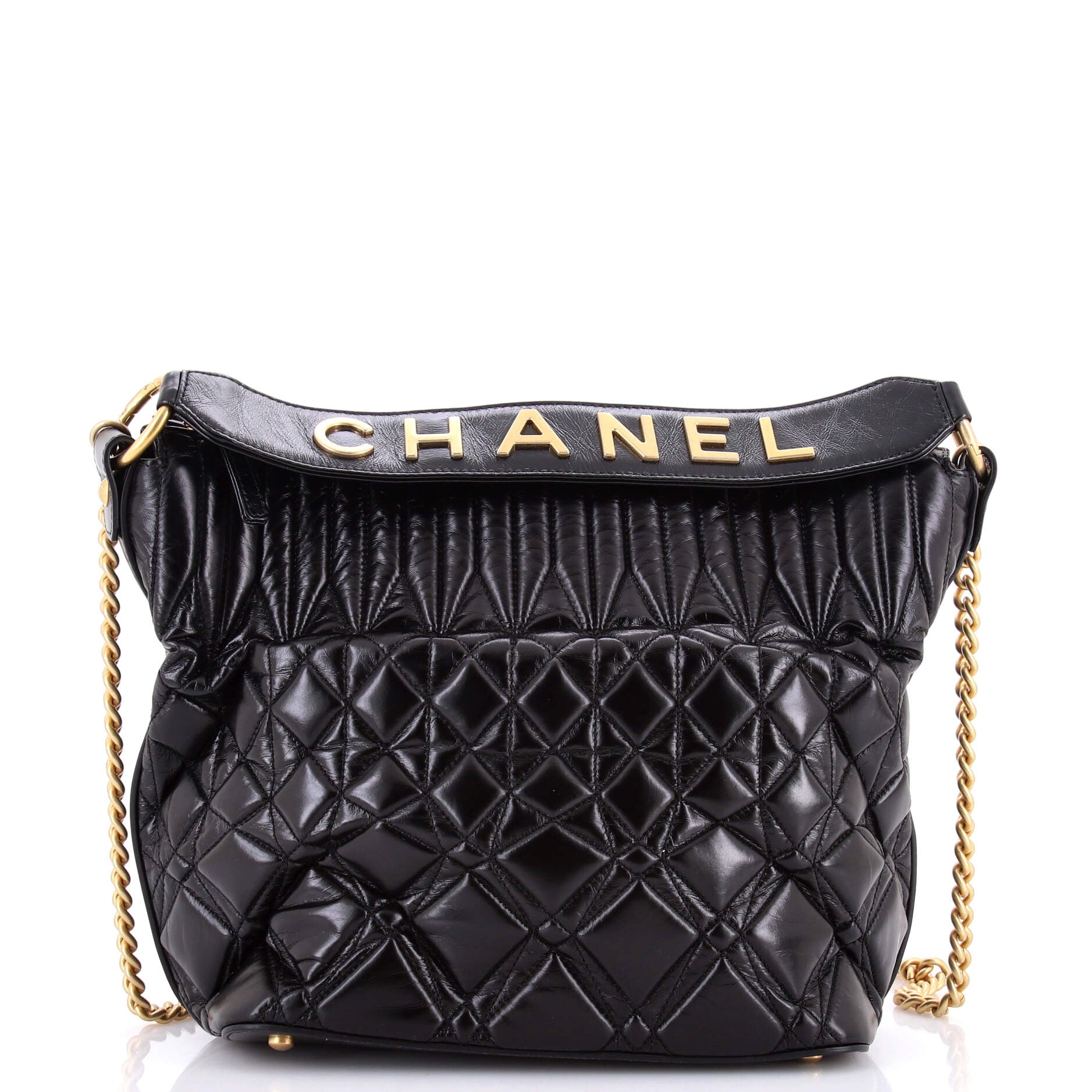 State of The Art Hobo Quilted Glazed Calfskin