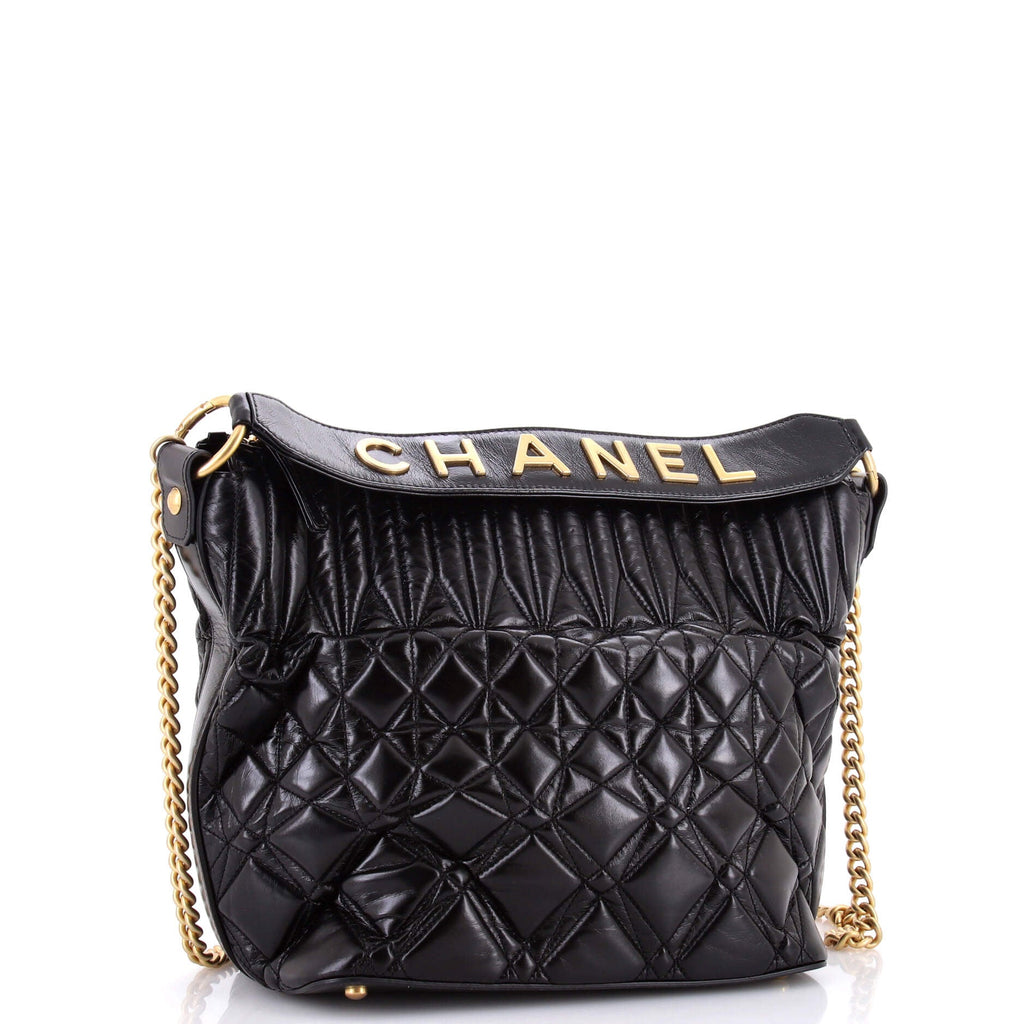 State of The Art Hobo Quilted Glazed Calfskin