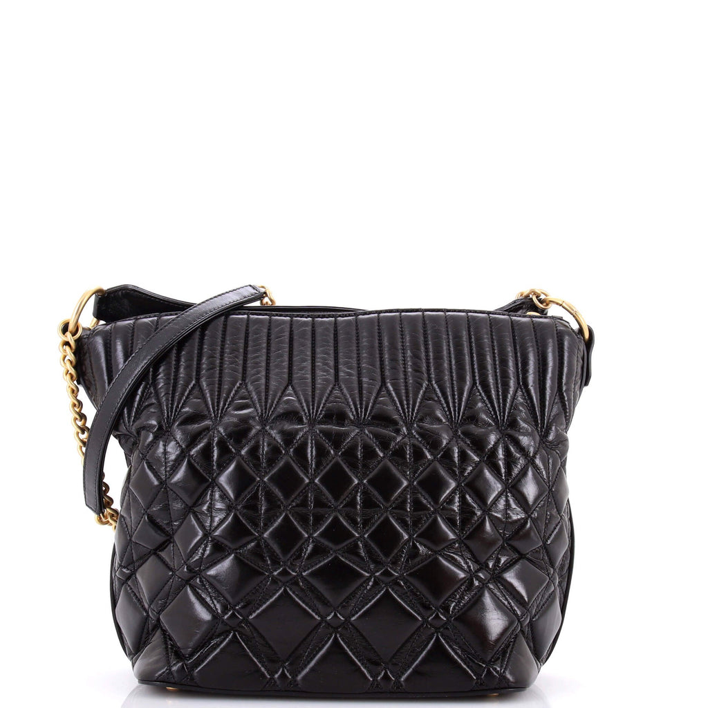 State of The Art Hobo Quilted Glazed Calfskin