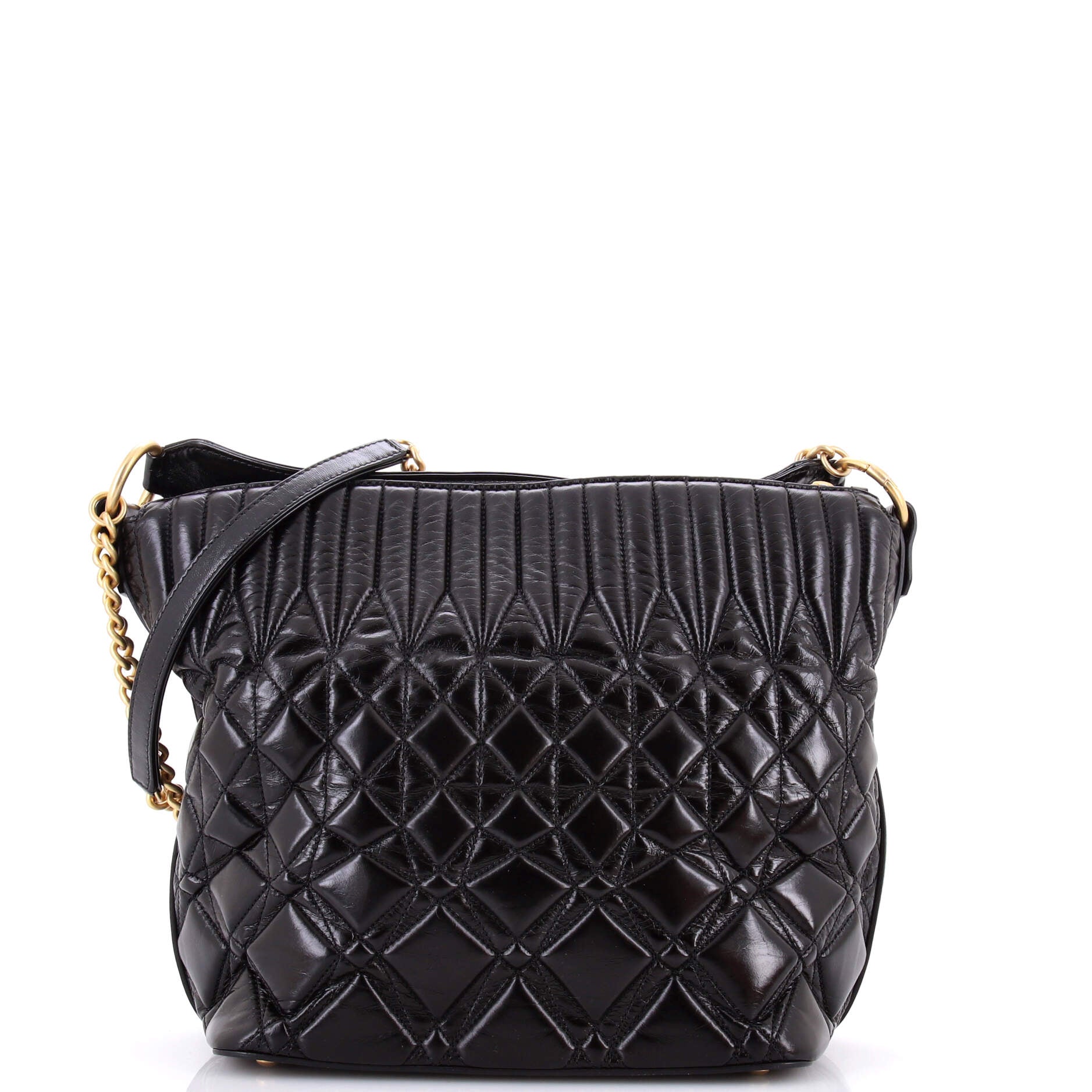 State of The Art Hobo Quilted Glazed Calfskin